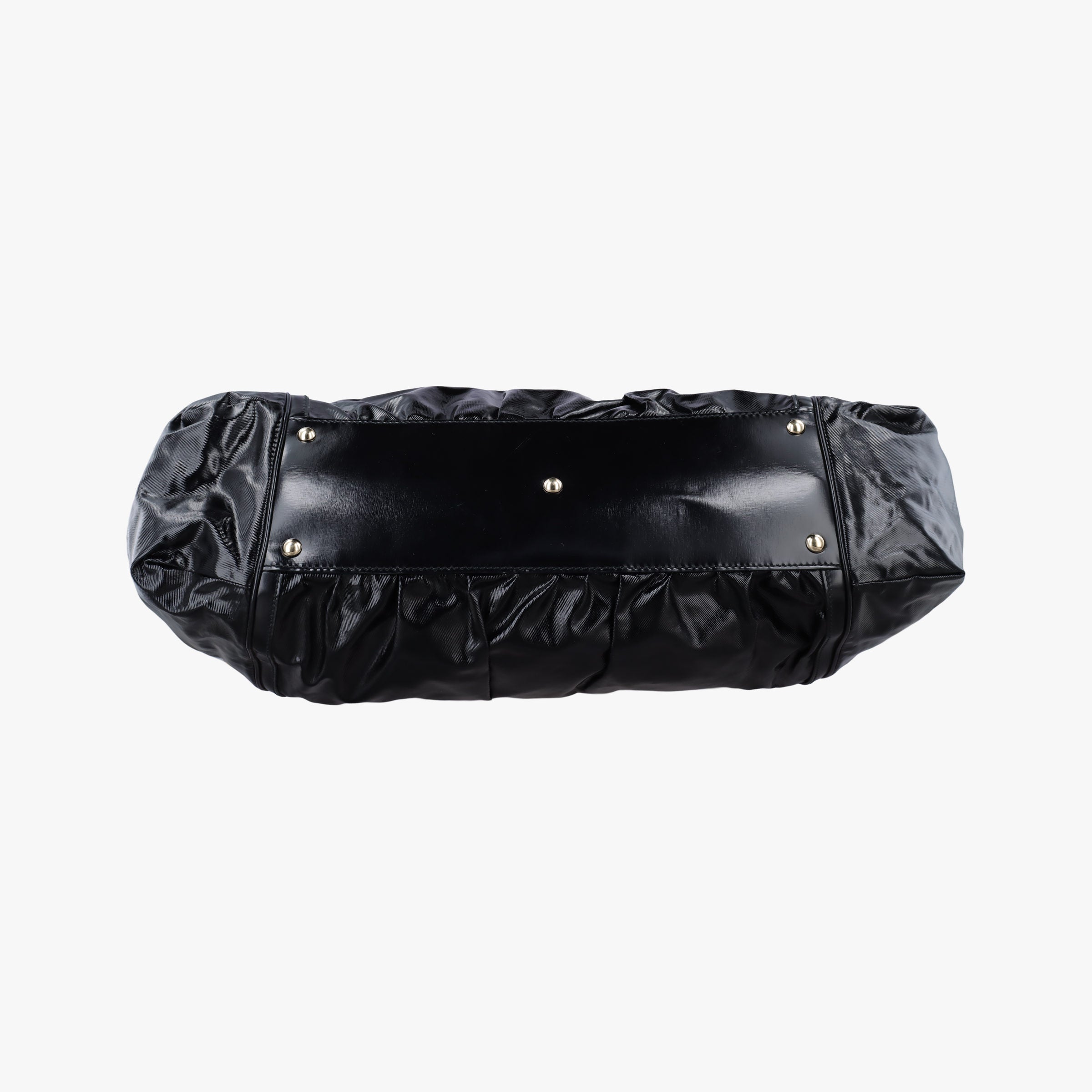 Pre-owned Gucci Bamboo Pop Black Patent 189872 handbag | stylenewstar