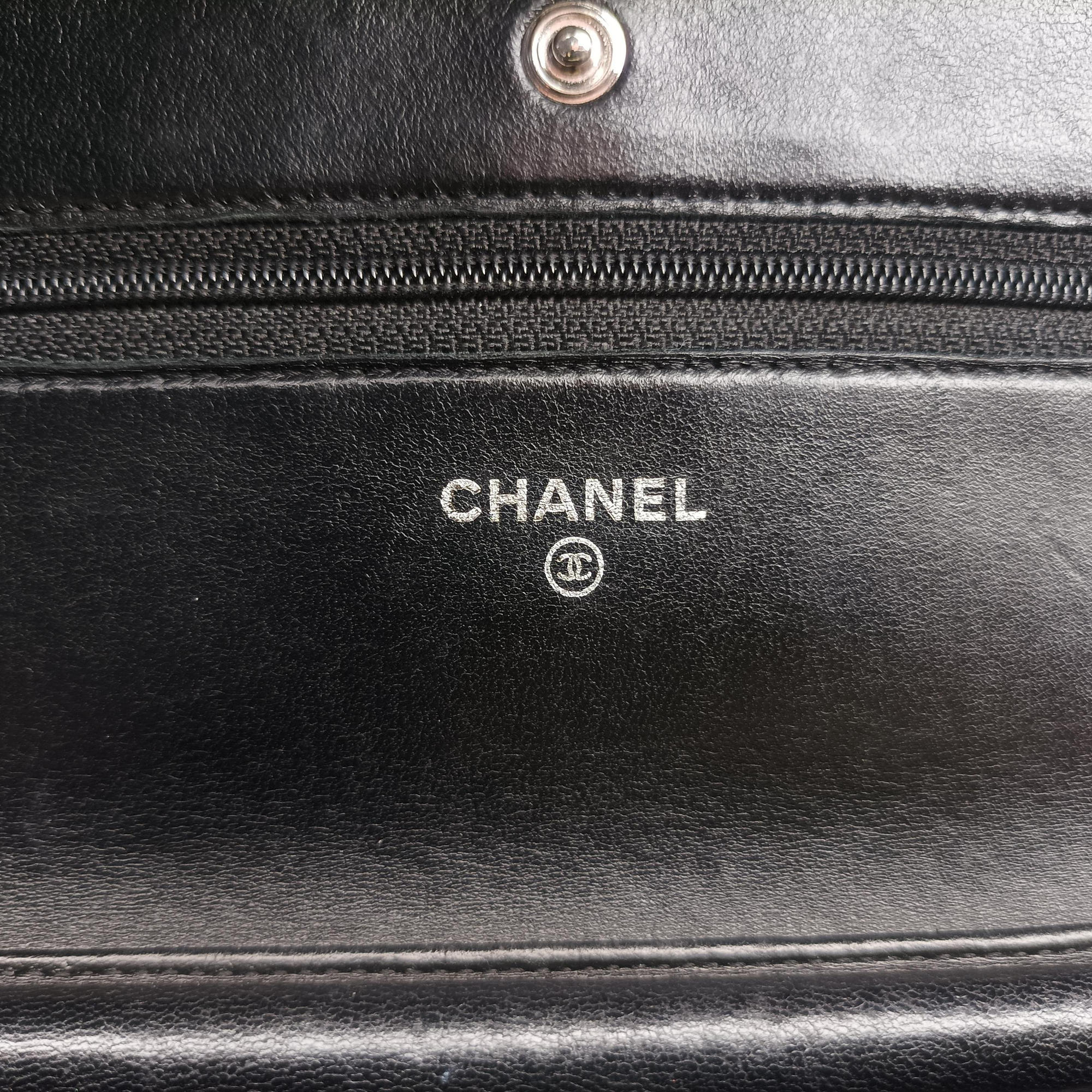 Secondhand Chanel Matelasse coco mark Black lambskin A33814 shoulderbag | stylenewstar