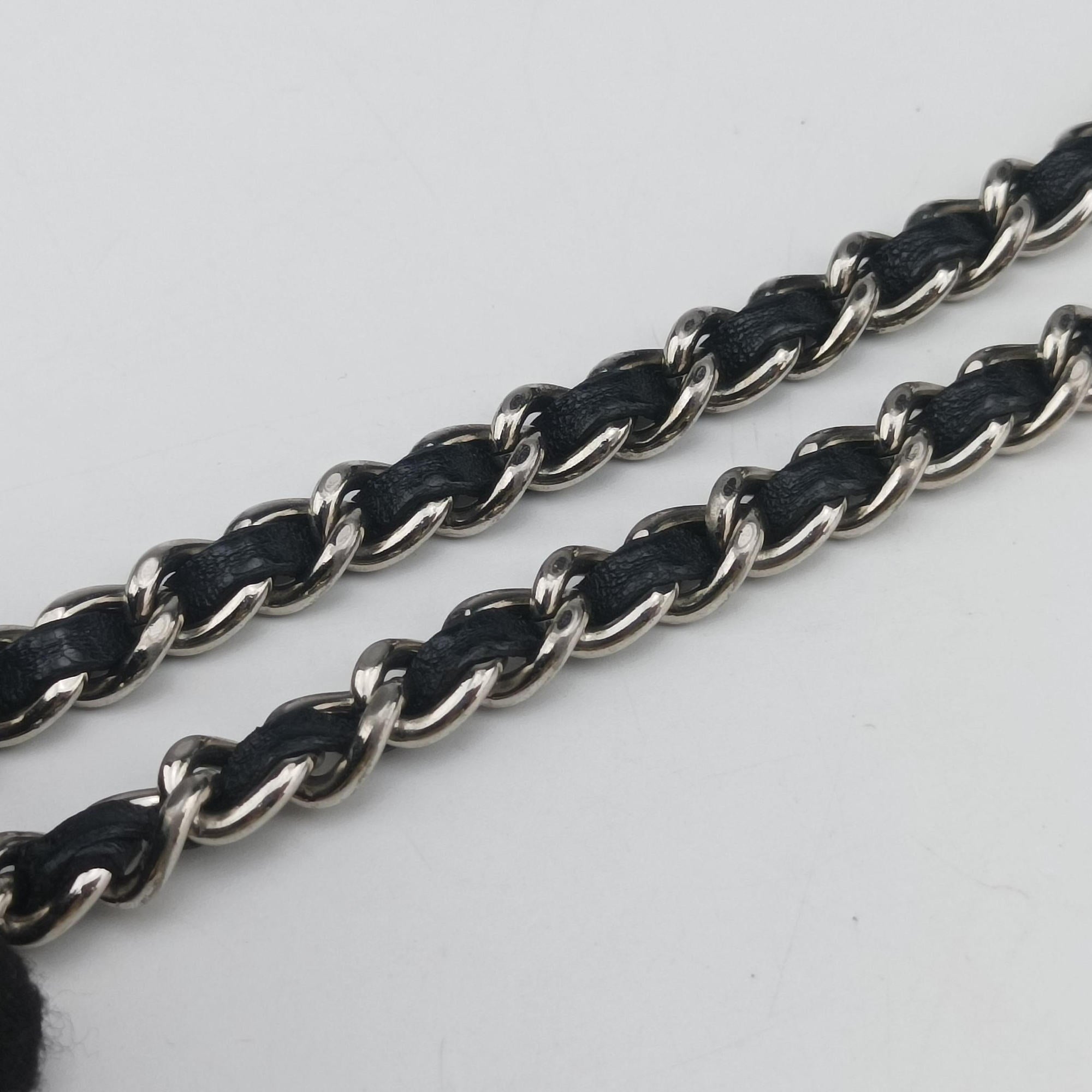 Secondhand Chanel Matelasse coco mark Black lambskin A33814 shoulderbag | stylenewstar