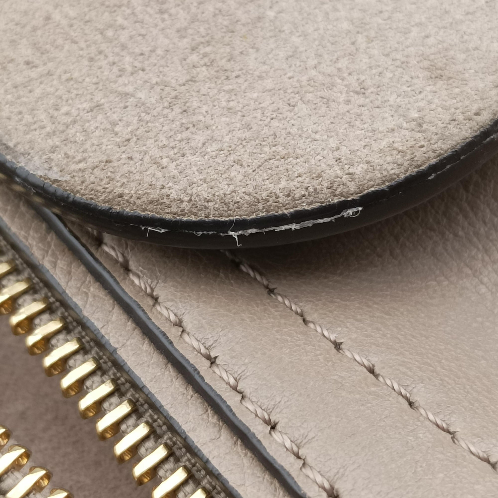 Vintage Chloe FAYE mini Grey Suede × leather  backpack/rucksack | stylenewstar
