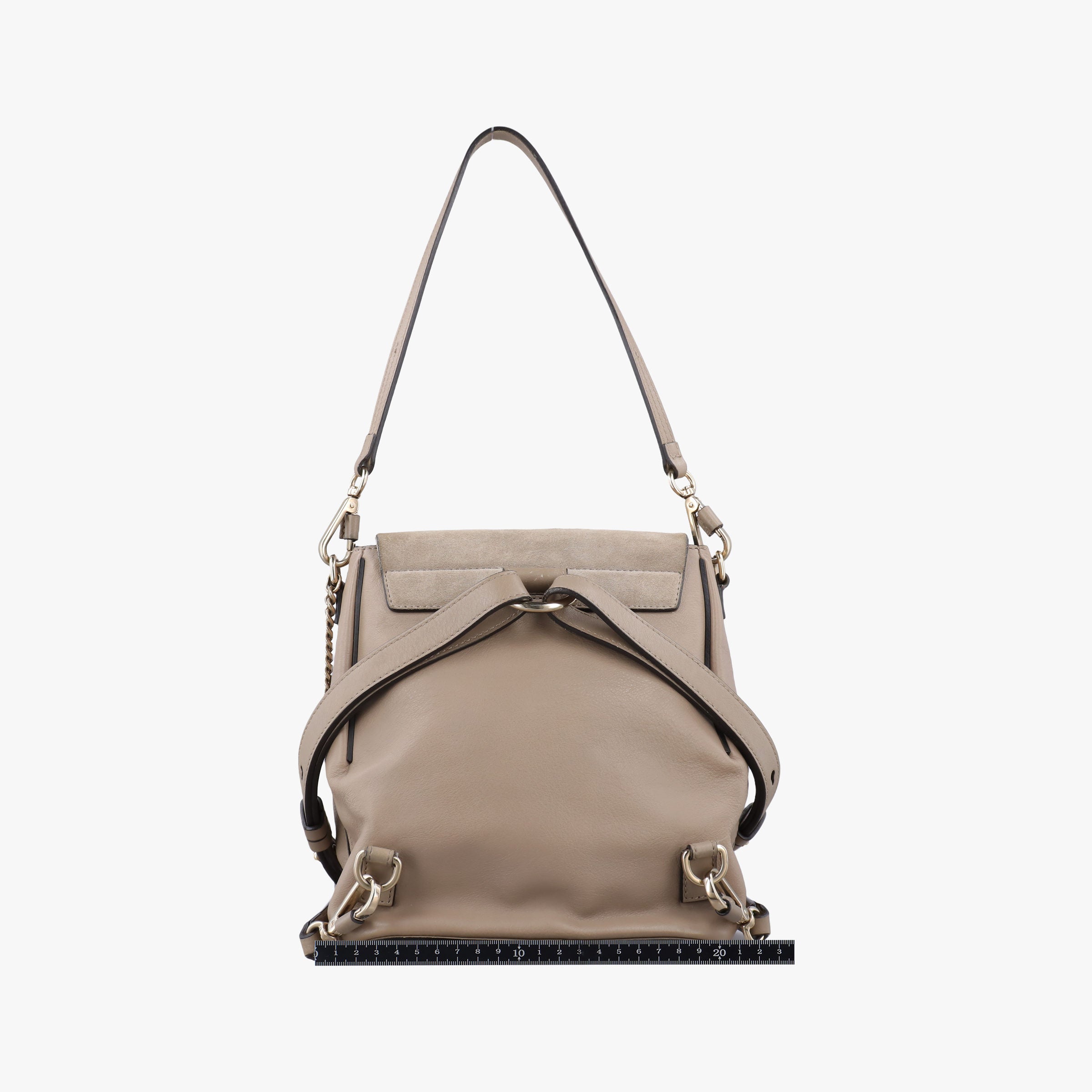 Vintage Chloe FAYE mini Grey Suede × leather  backpack/rucksack | stylenewstar