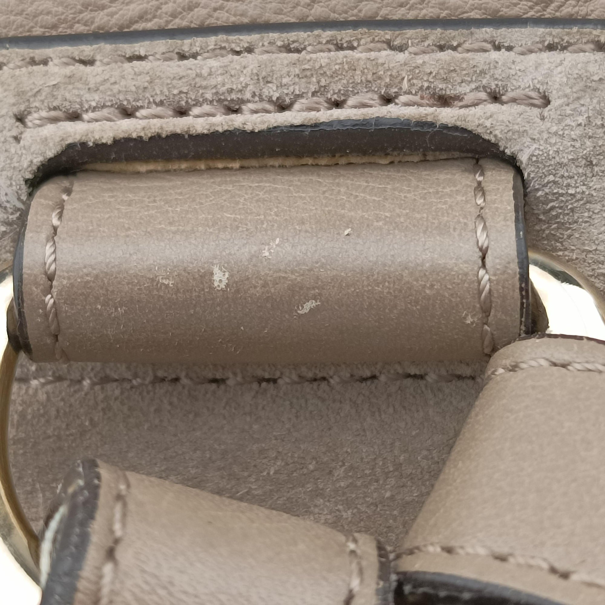 Vintage Chloe FAYE mini Grey Suede × leather  backpack/rucksack | stylenewstar