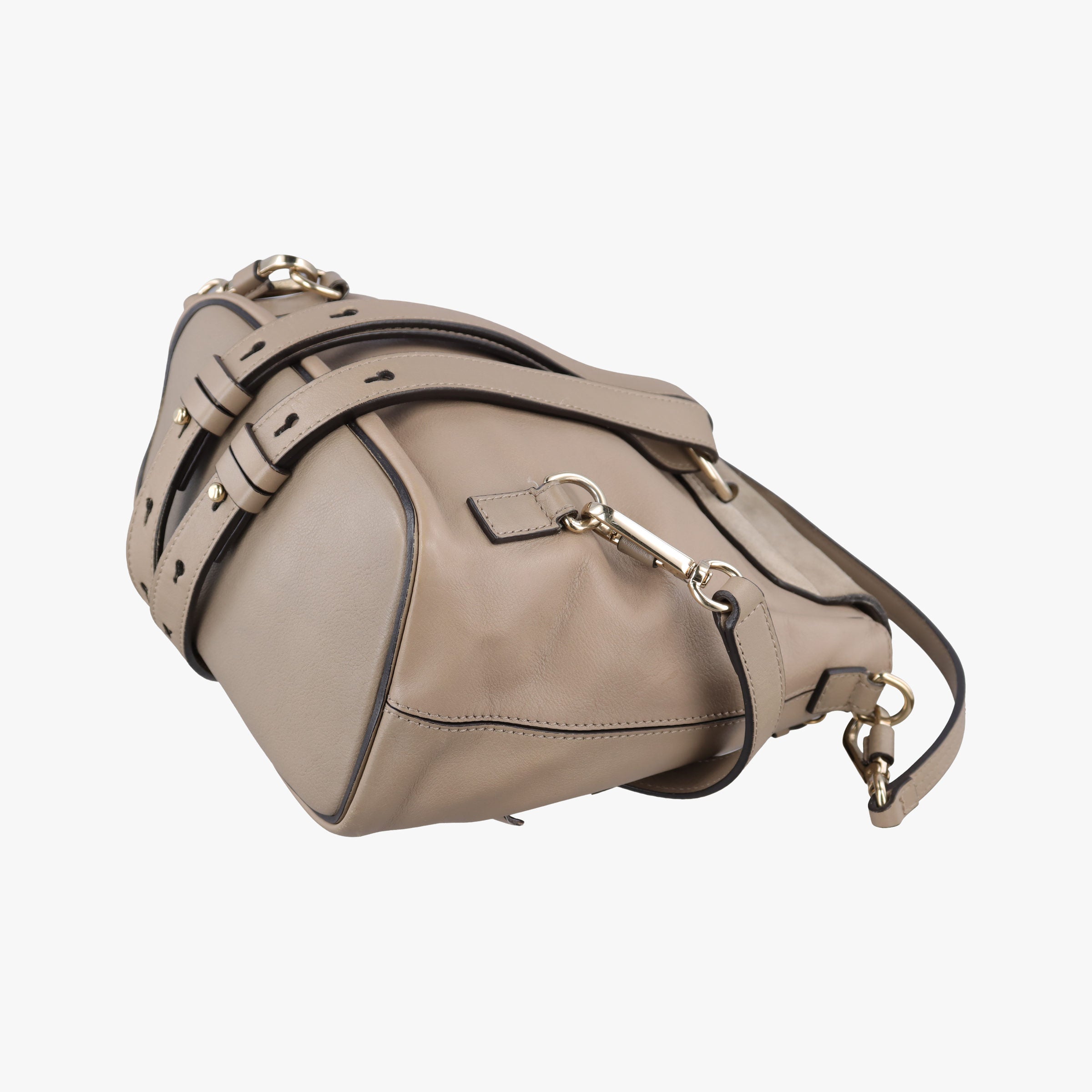 Vintage Chloe FAYE mini Grey Suede × leather  backpack/rucksack | stylenewstar