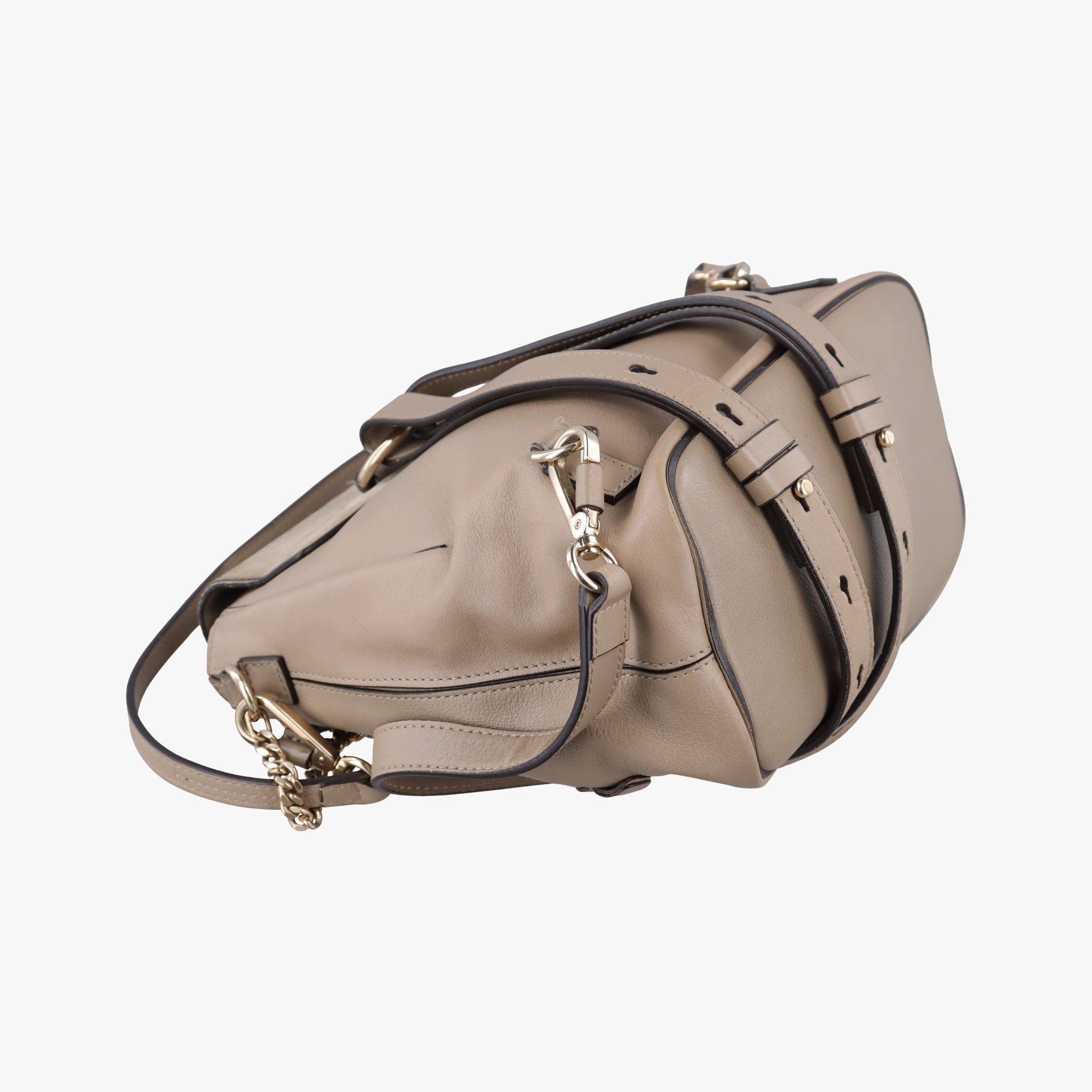 Vintage Chloe FAYE mini Grey Suede × leather  backpack/rucksack | stylenewstar