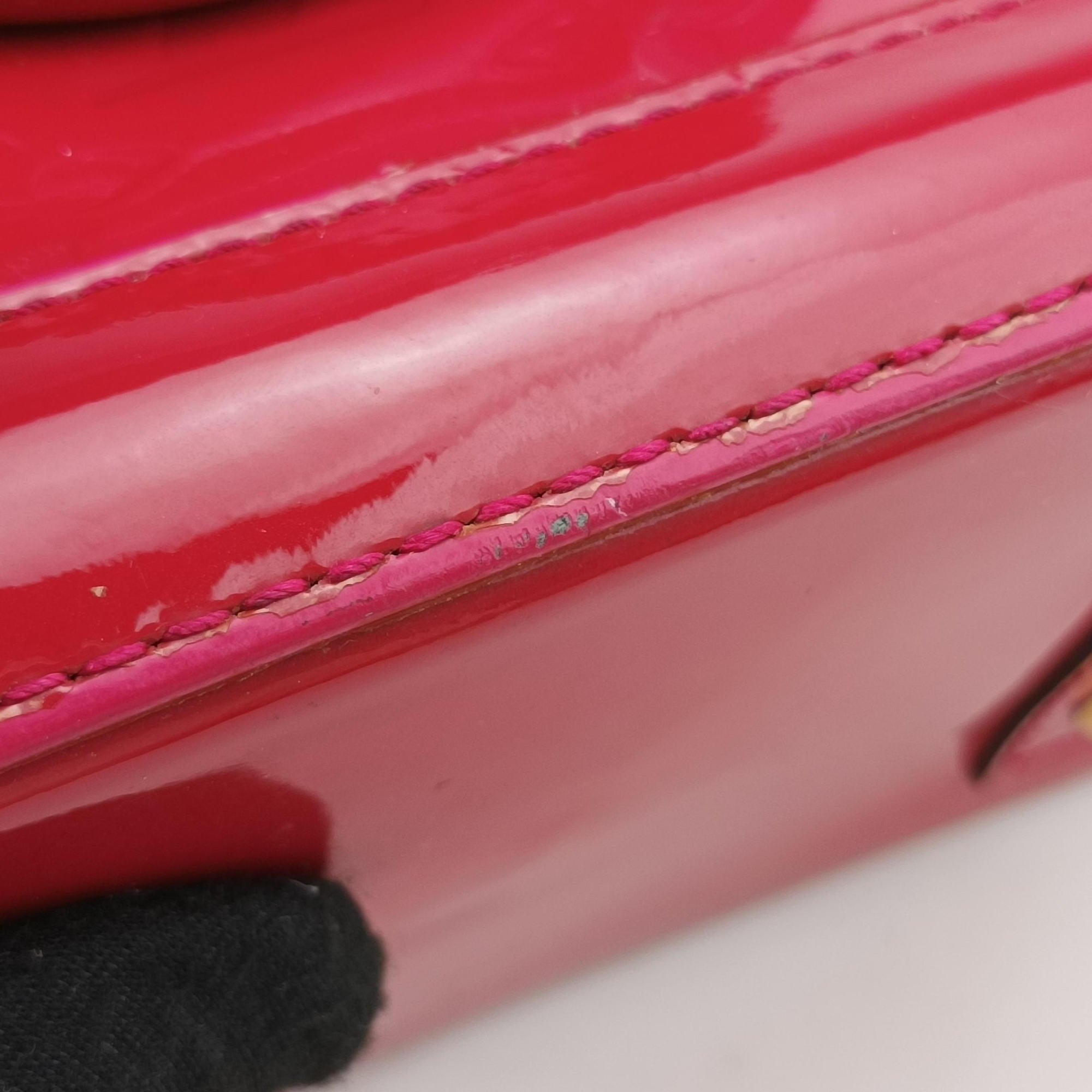Pre-owned Louis Vuitton Alma BB pomme d'amour Vernis M91606 shoulderbag | stylenewstar