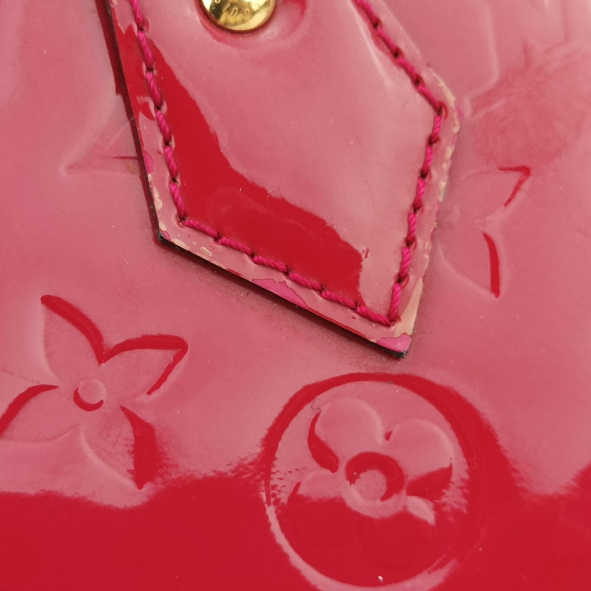 Pre-owned Louis Vuitton Alma BB pomme d'amour Vernis M91606 shoulderbag | stylenewstar