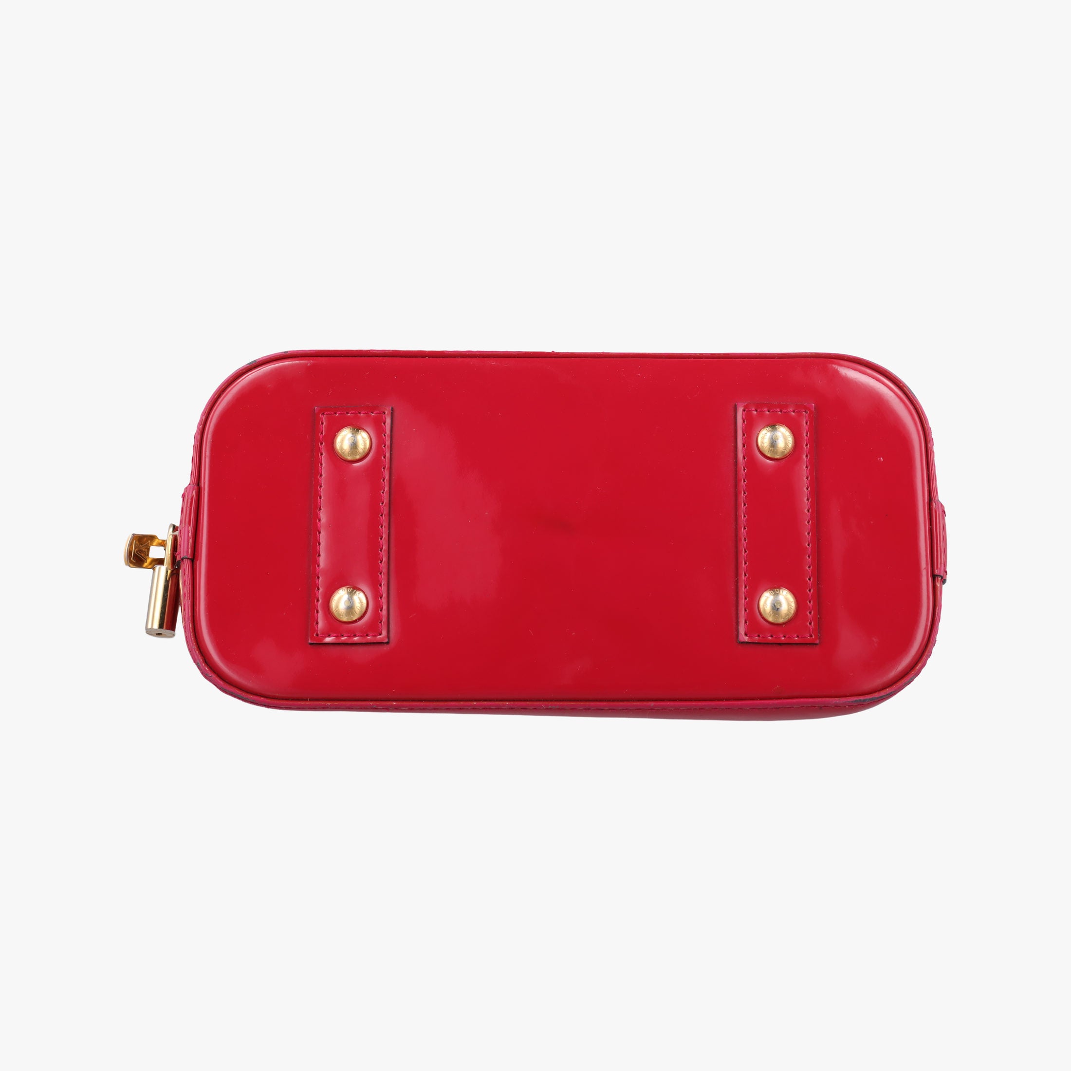 Pre-owned Louis Vuitton Alma BB pomme d'amour Vernis M91606 shoulderbag | stylenewstar
