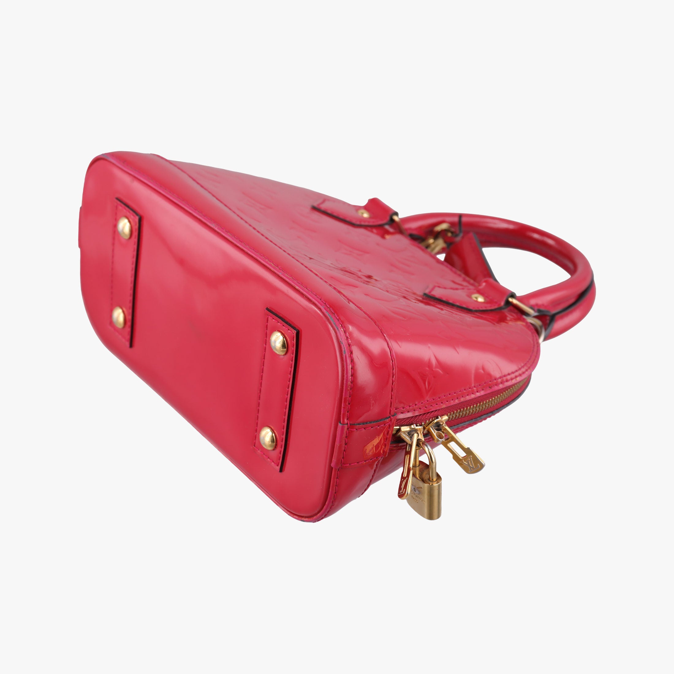 Pre-owned Louis Vuitton Alma BB pomme d'amour Vernis M91606 shoulderbag | stylenewstar
