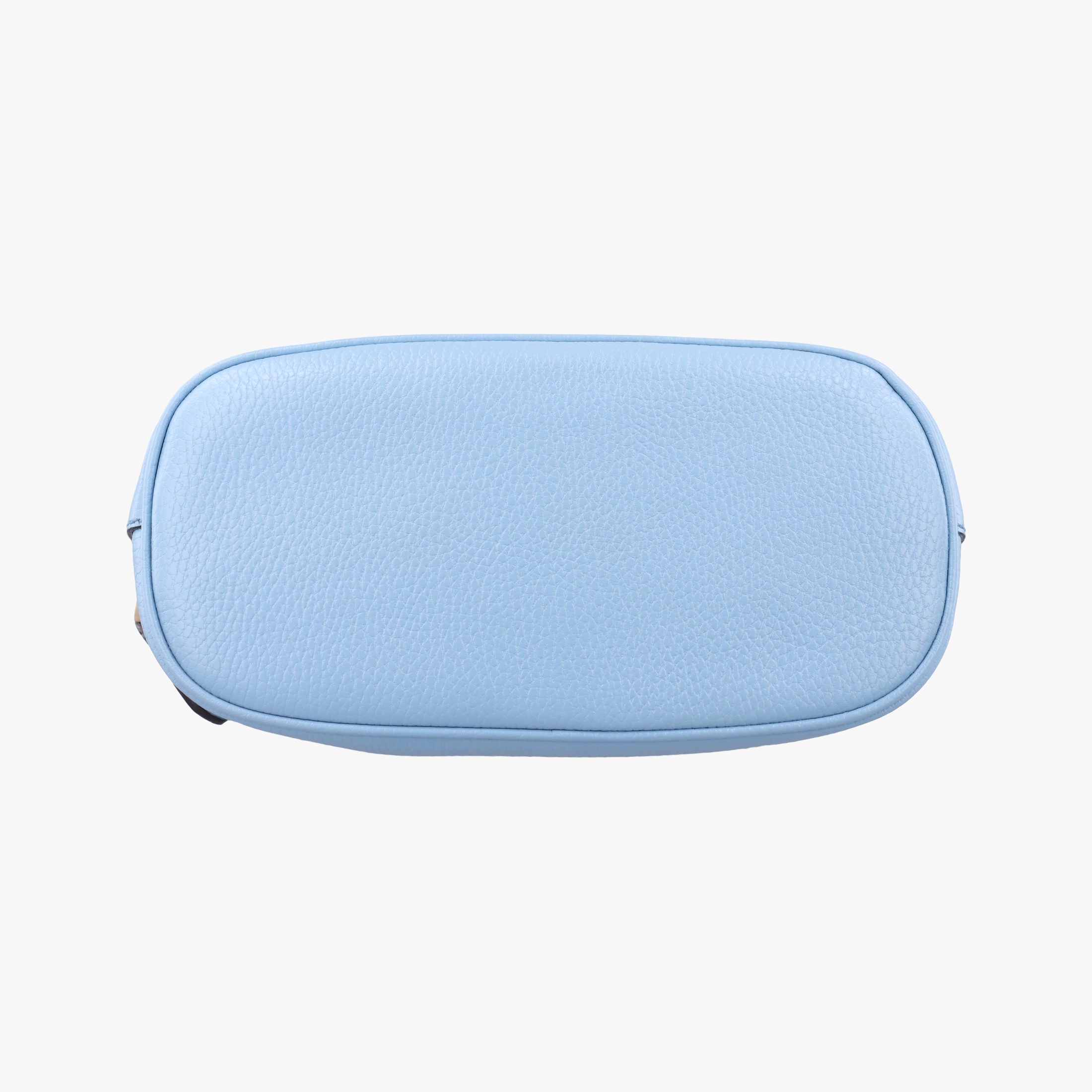 Pre-owned Gucci Interlocking G charm Dome Blue Leather 449661 shoulderbag | stylenewstar