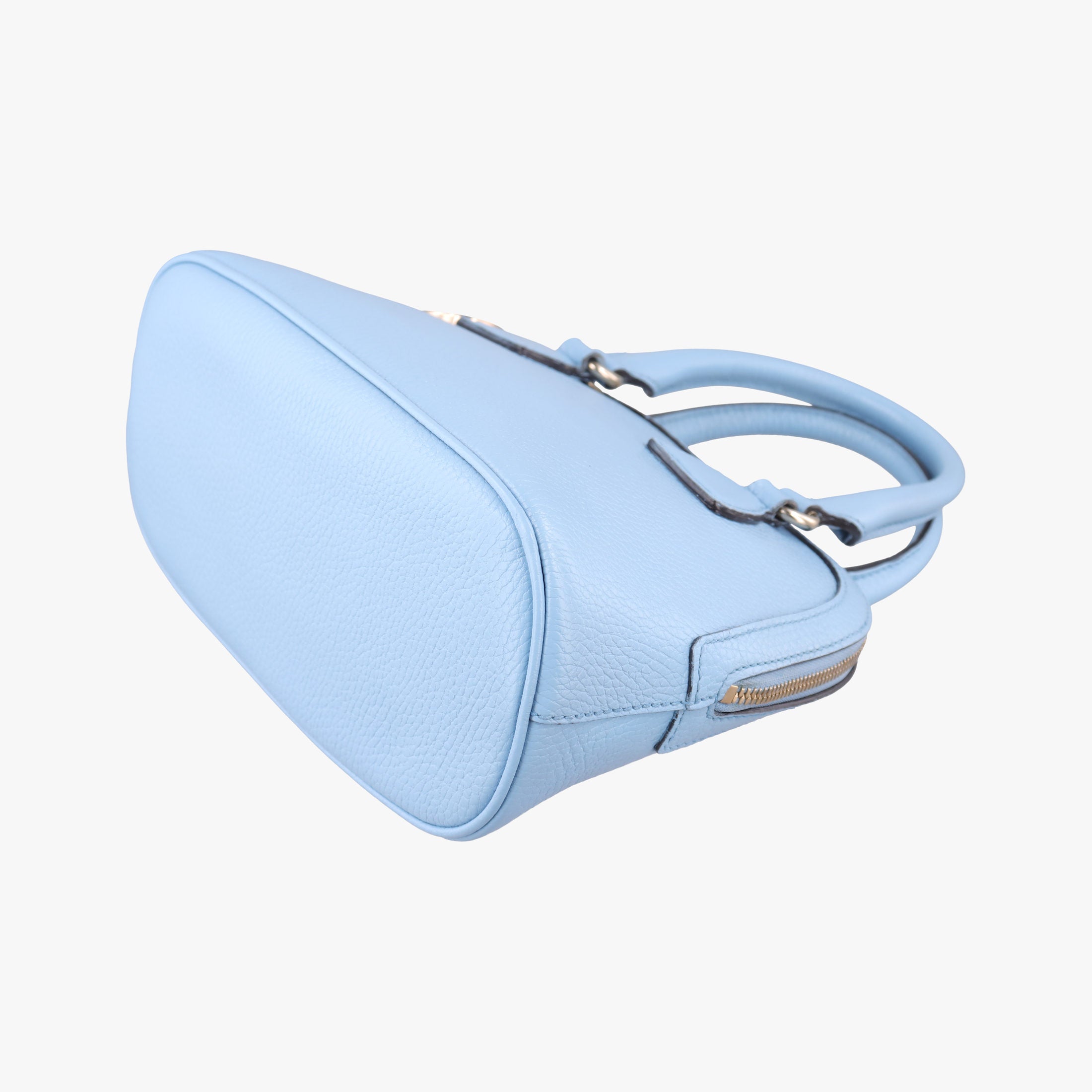 Pre-owned Gucci Interlocking G charm Dome Blue Leather 449661 shoulderbag | stylenewstar