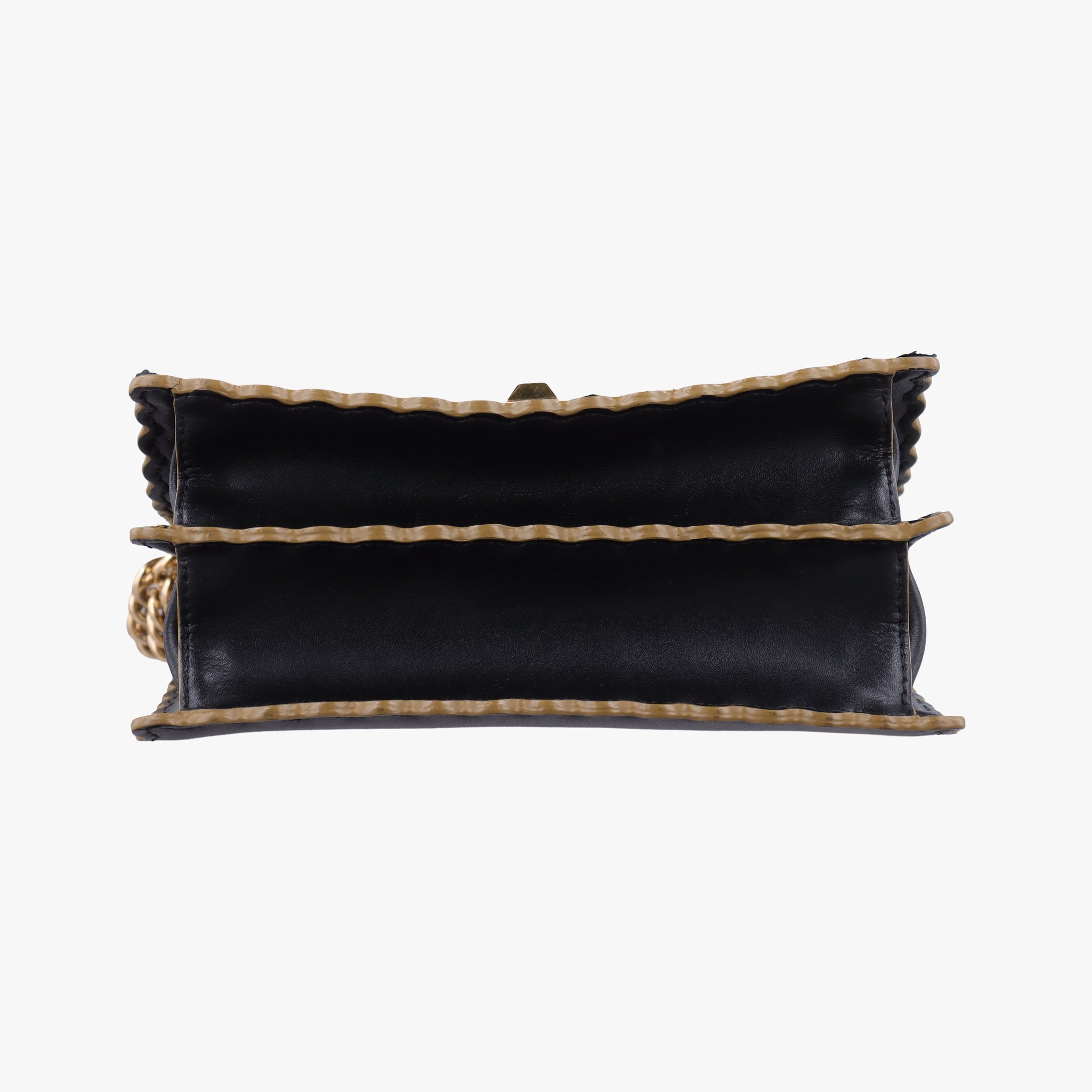 Pre-owned Fendi Kan I Black Leather 8M0381 shoulderbag | stylenewstar