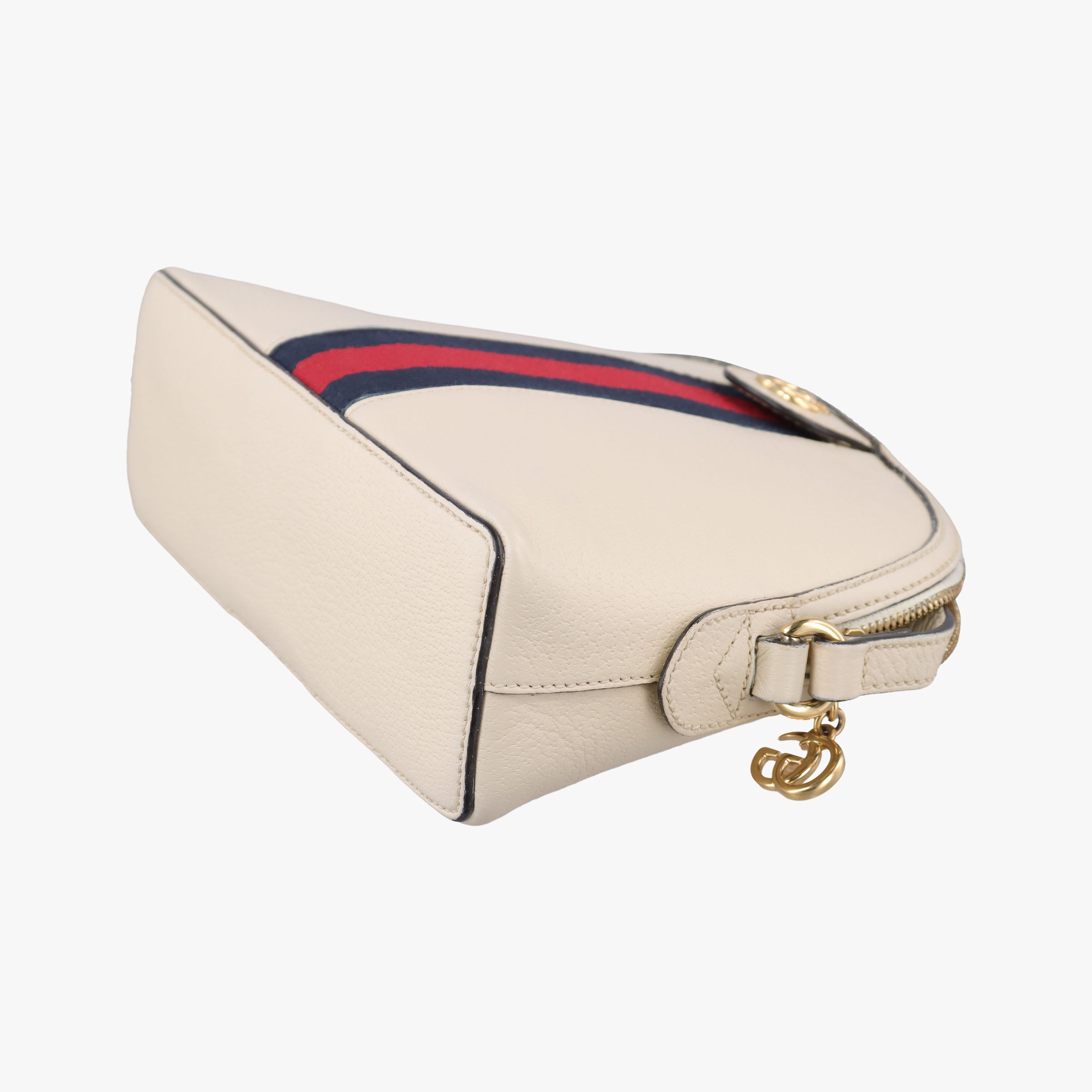 Pre-owned Gucci Ophidia White×Navy×Red Leather 499621 shoulderbag | stylenewstar