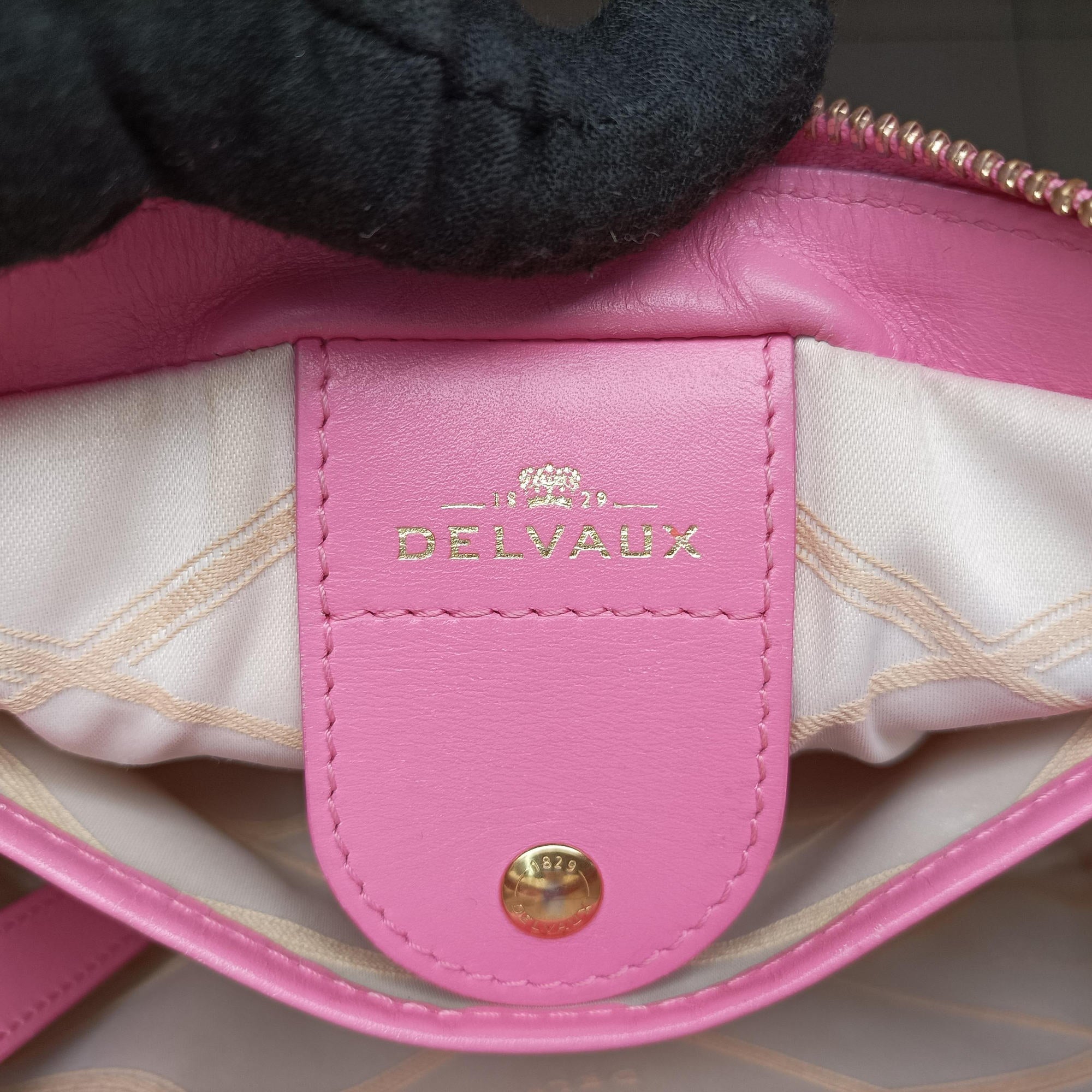 Pre-owned Delvaux Louise Pink Leather  shoulderbag | stylenewstar