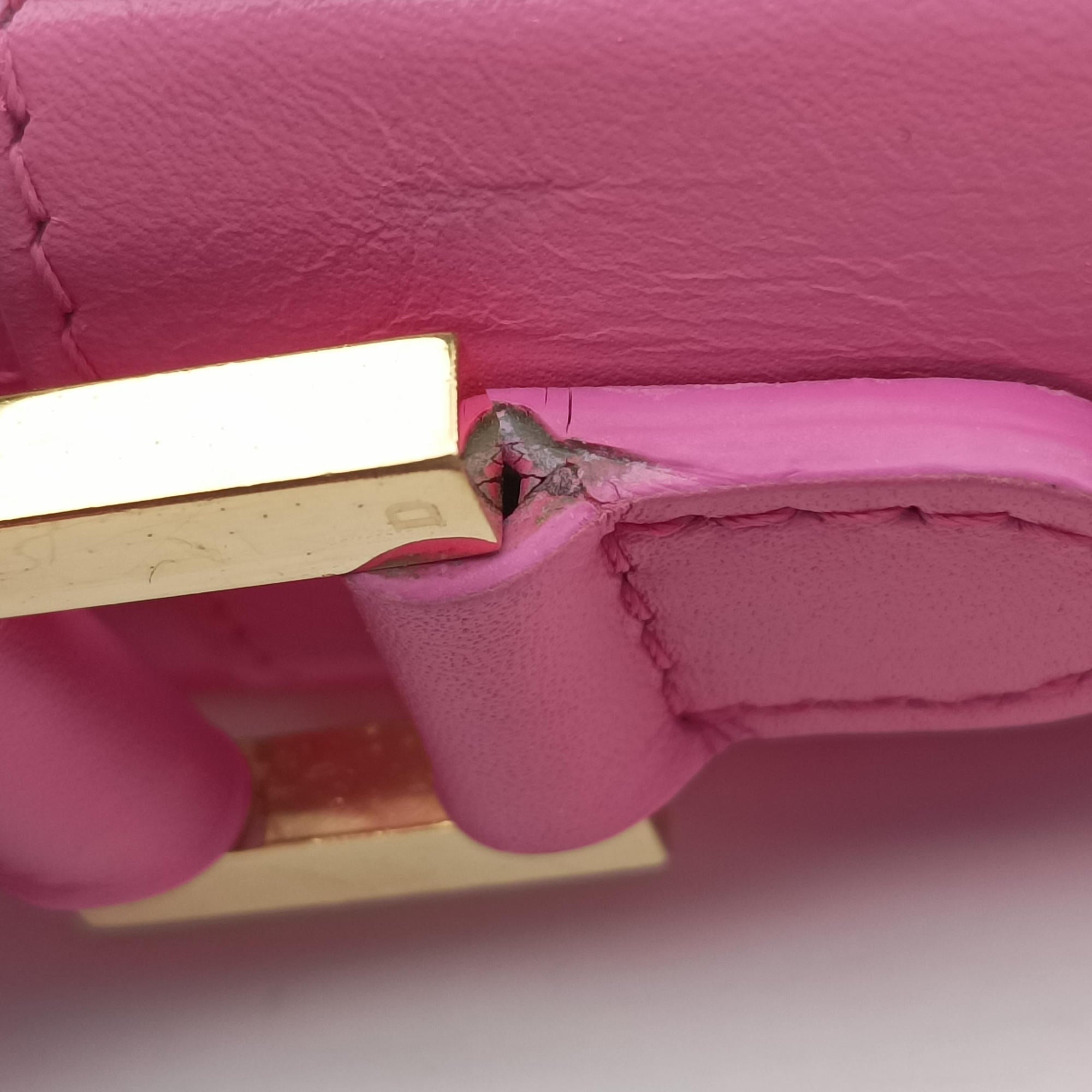 Pre-owned Delvaux Louise Pink Leather  shoulderbag | stylenewstar