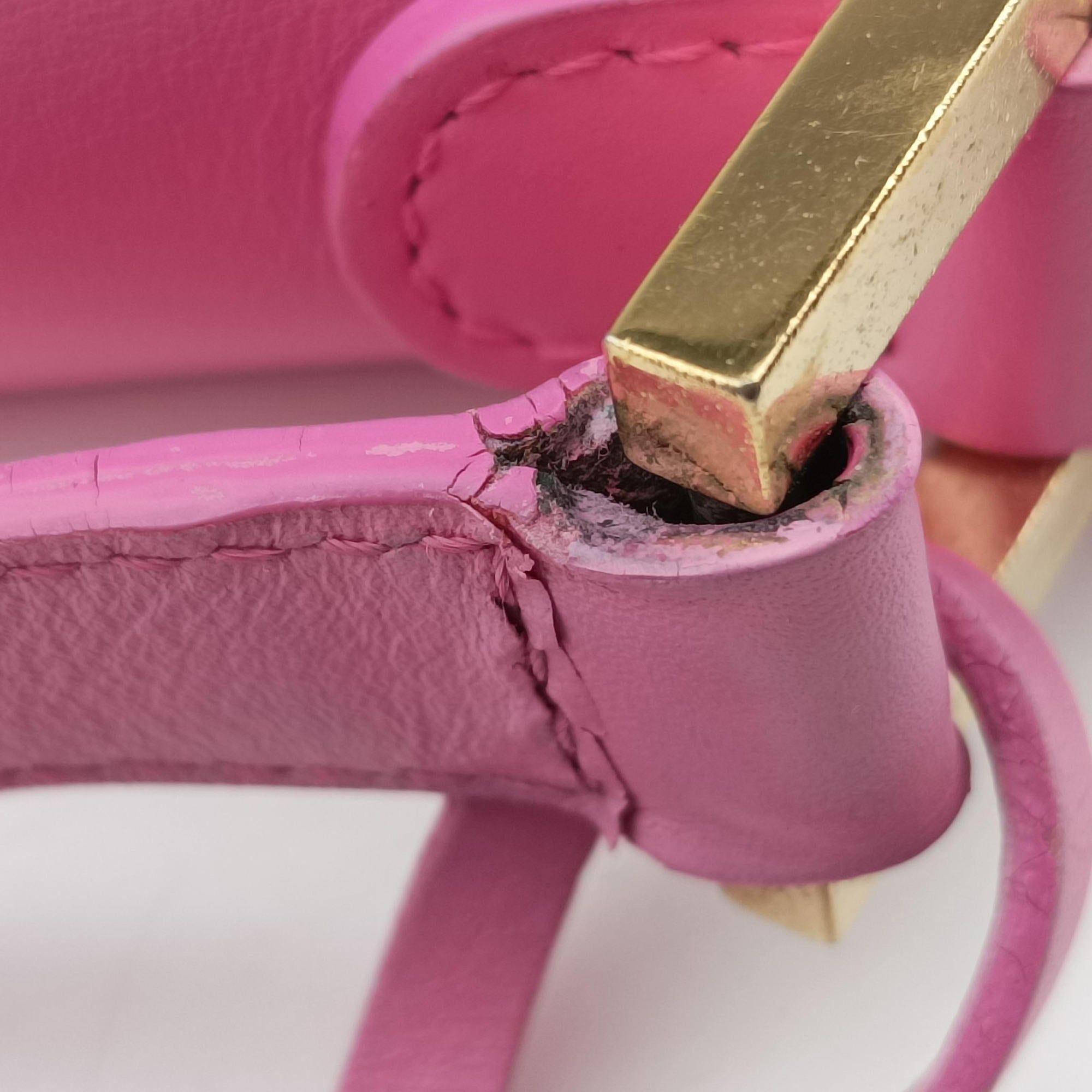 Pre-owned Delvaux Louise Pink Leather  shoulderbag | stylenewstar