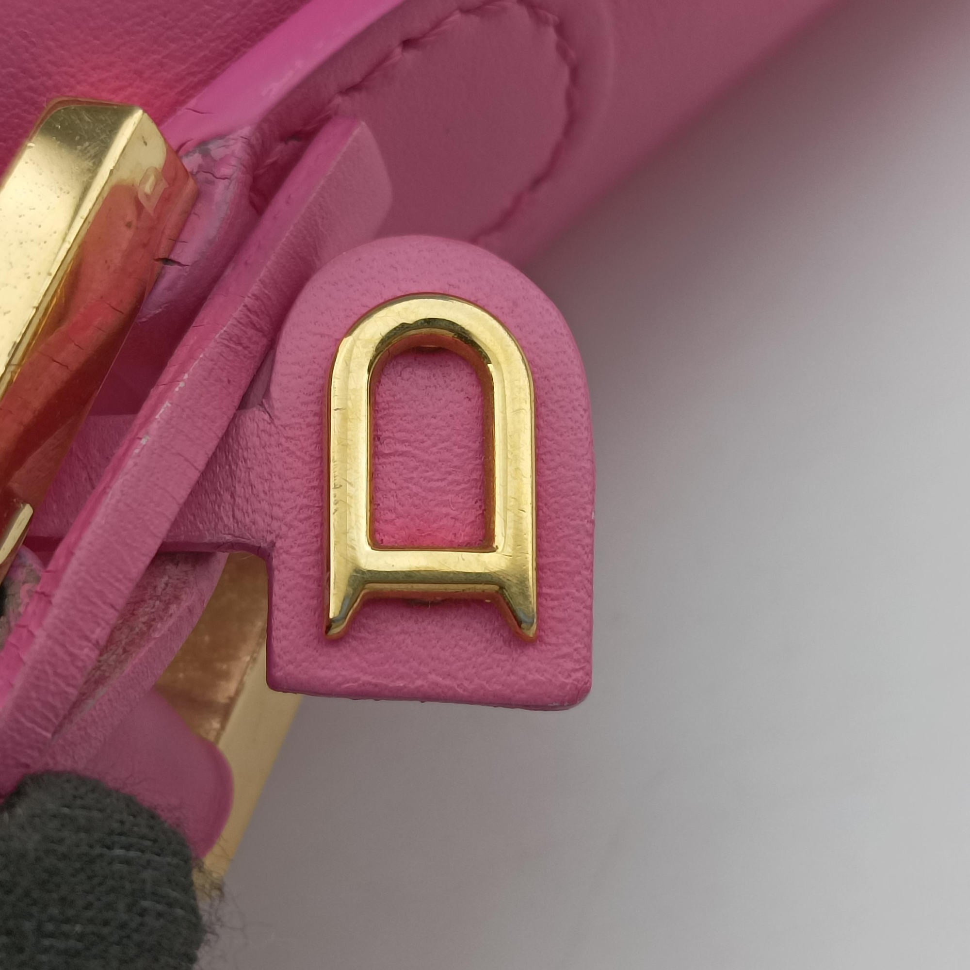 Pre-owned Delvaux Louise Pink Leather  shoulderbag | stylenewstar