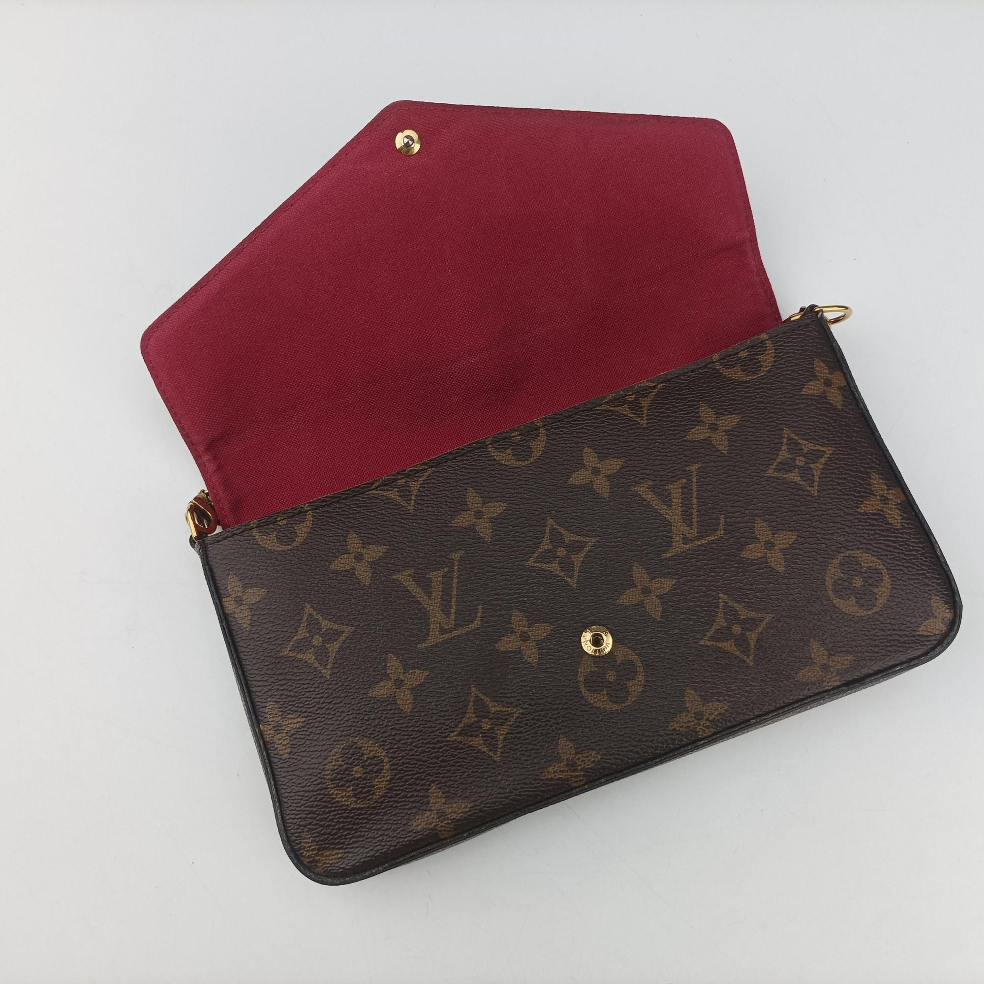 Vintage Louis Vuitton Pochette Felicie Brown Monogram Canvas M61276 shoulderbag | stylenewstar