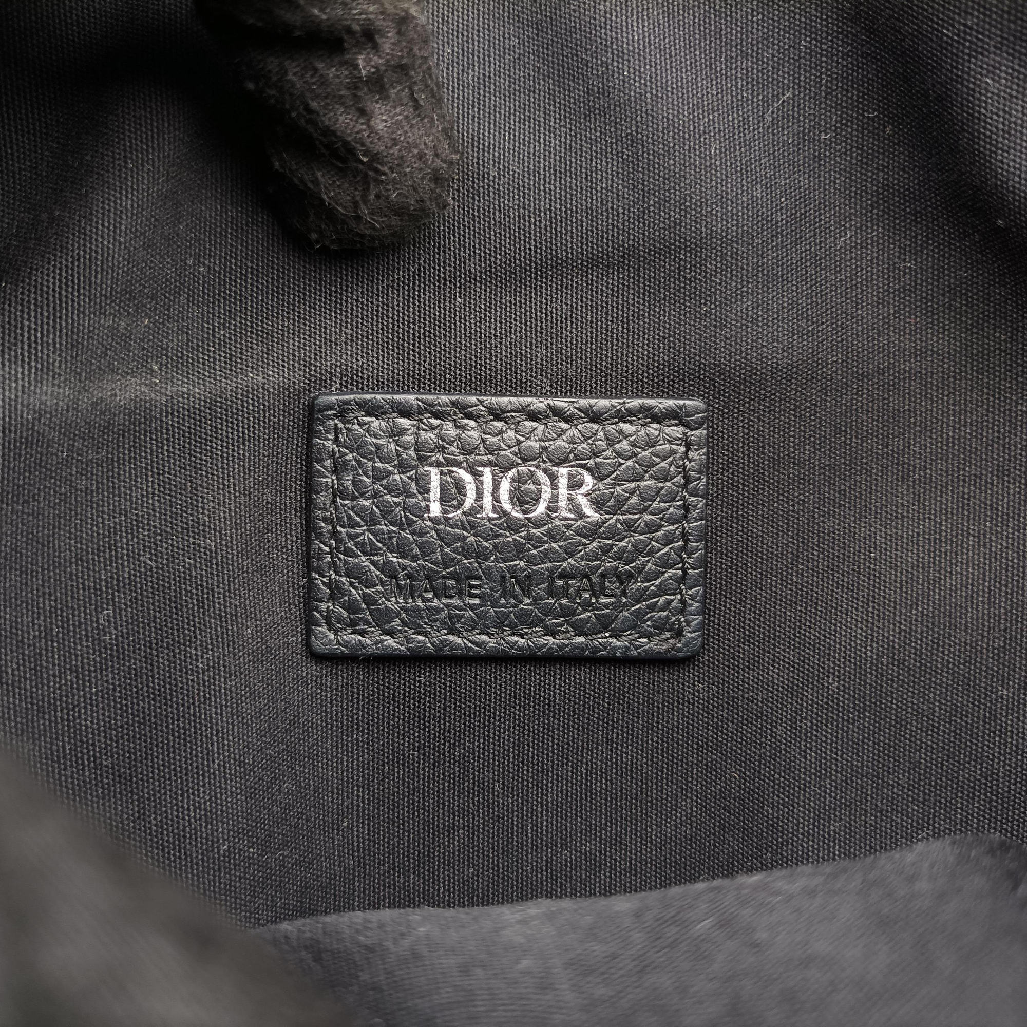Pre-owned Christian Dior Saddle Black Leather  bum bag/waist bag | stylenewstar