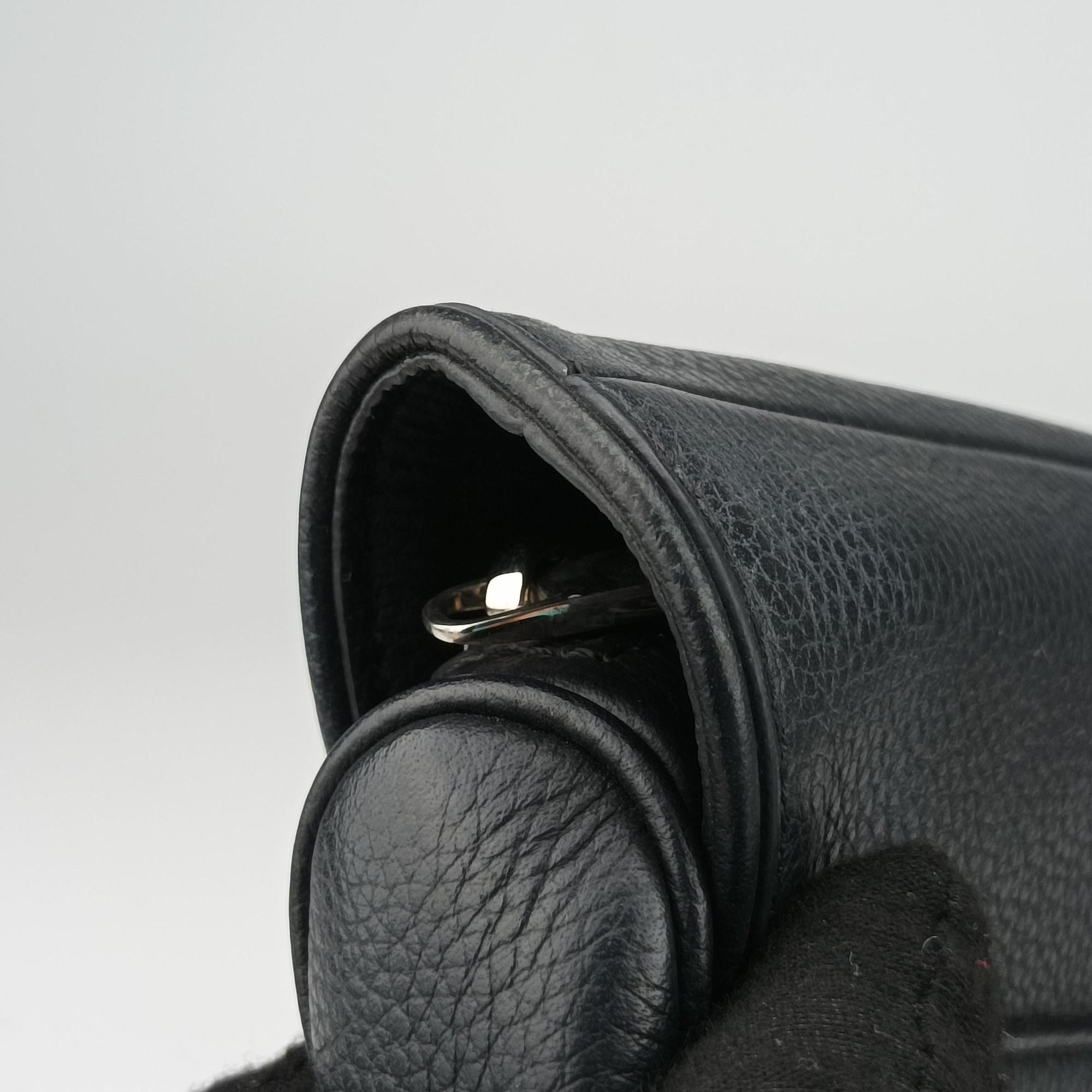 Pre-owned Christian Dior Saddle Black Leather  bum bag/waist bag | stylenewstar