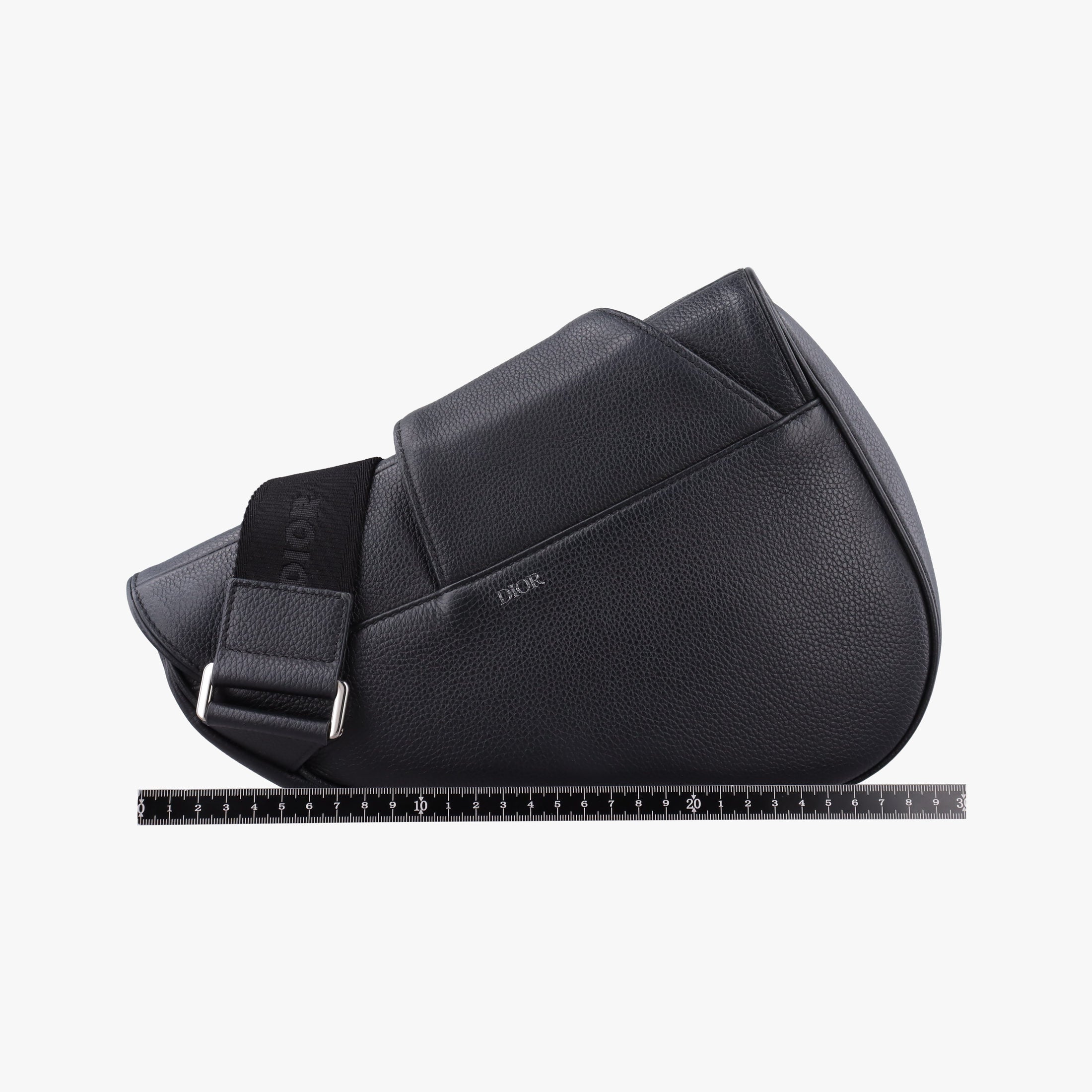 Pre-owned Christian Dior Saddle Black Leather  bum bag/waist bag | stylenewstar