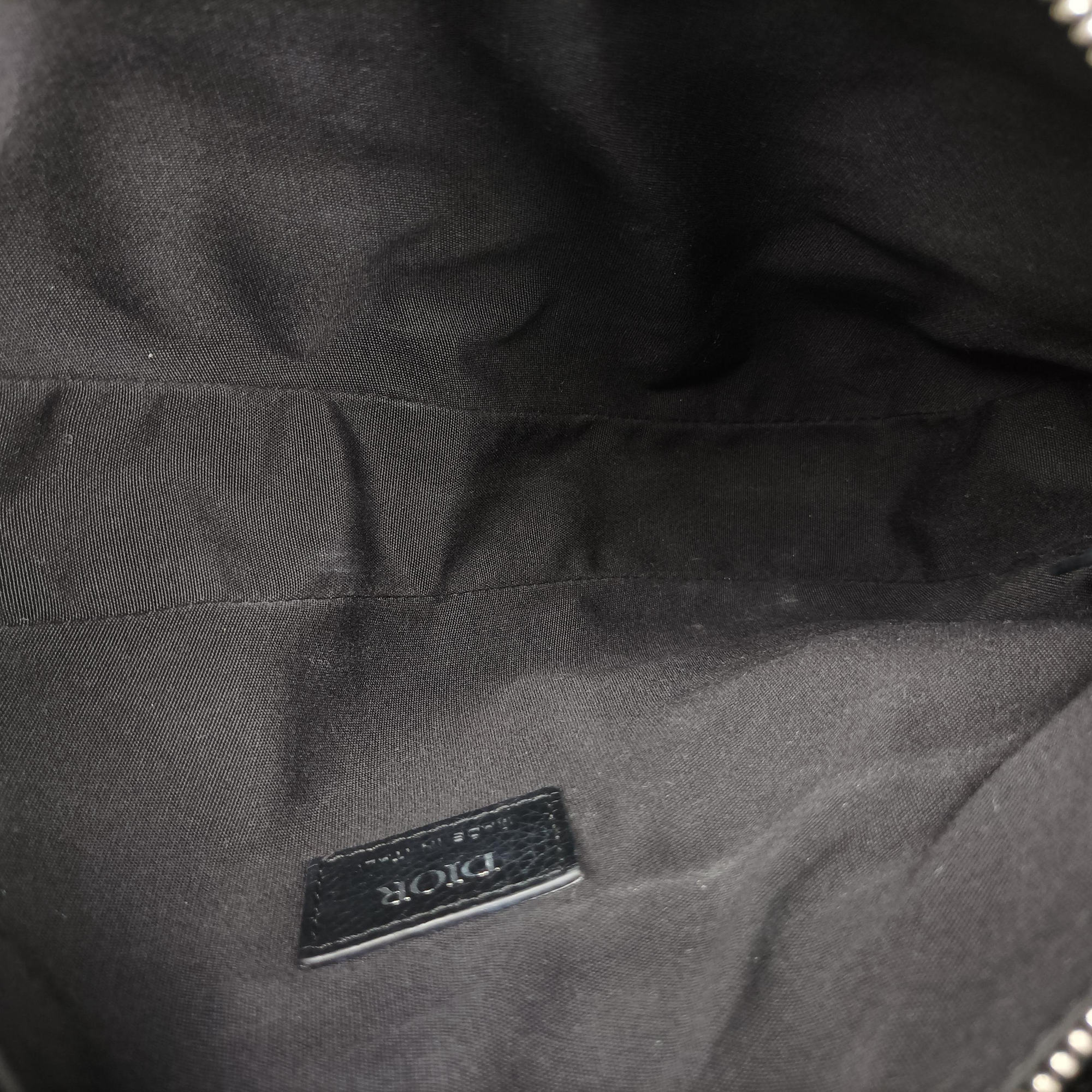 Pre-owned Christian Dior Saddle Black Leather  bum bag/waist bag | stylenewstar