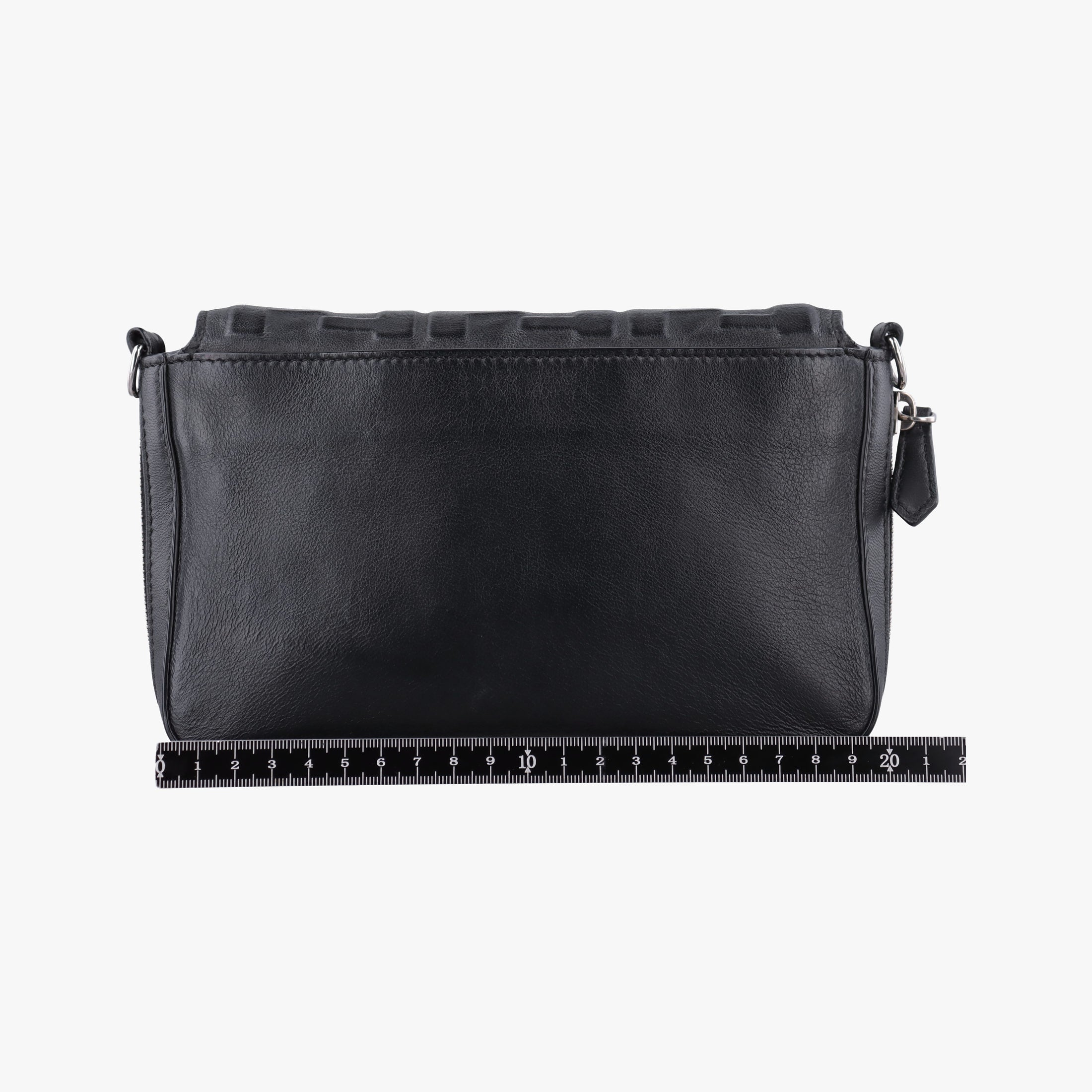 Vintage Fendi FF logo Black Leather 7M0299 shoulderbag | stylenewstar