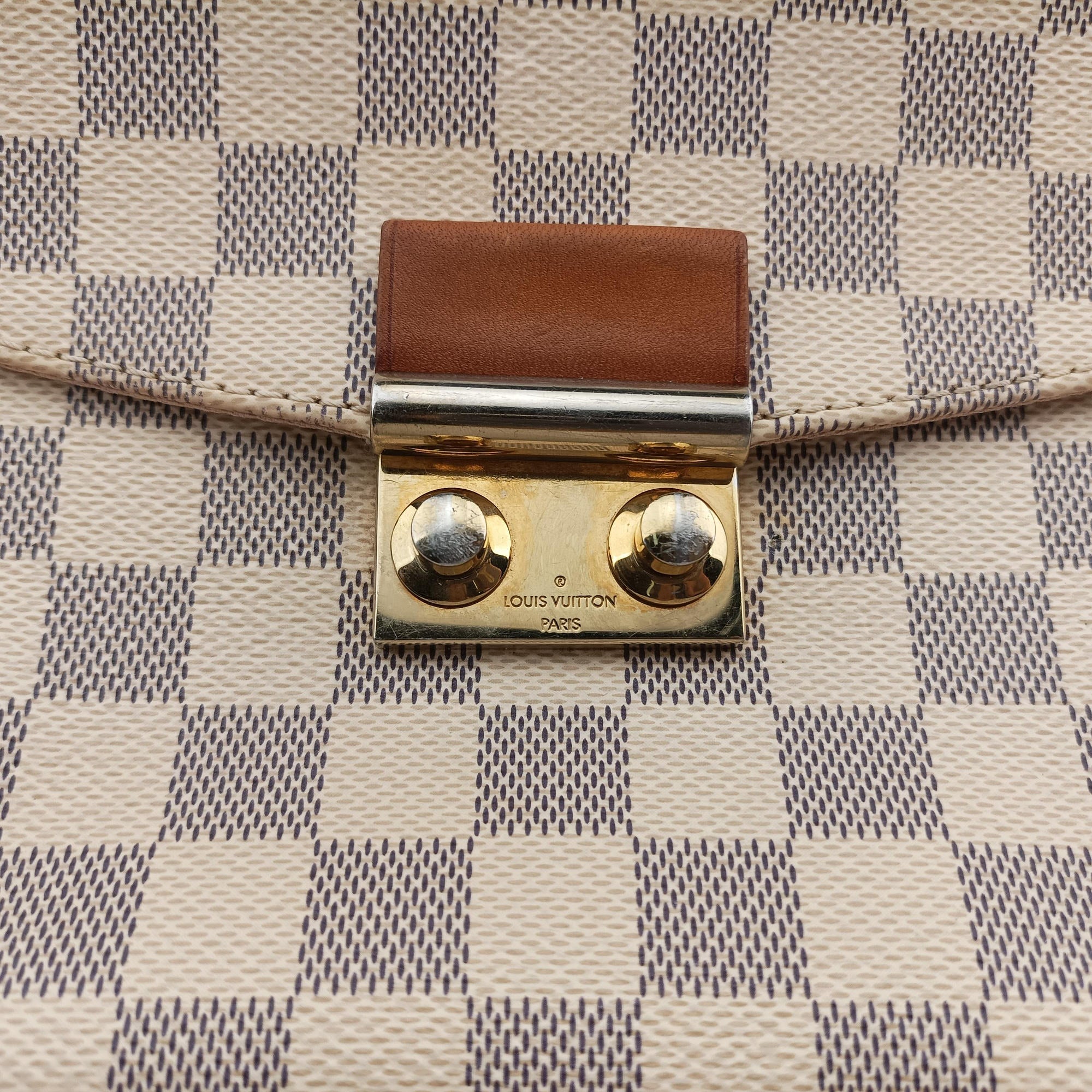 Vintage Louis Vuitton CROISETTE Azur Damier Canvas N41581 shoulderbag | stylenewstar