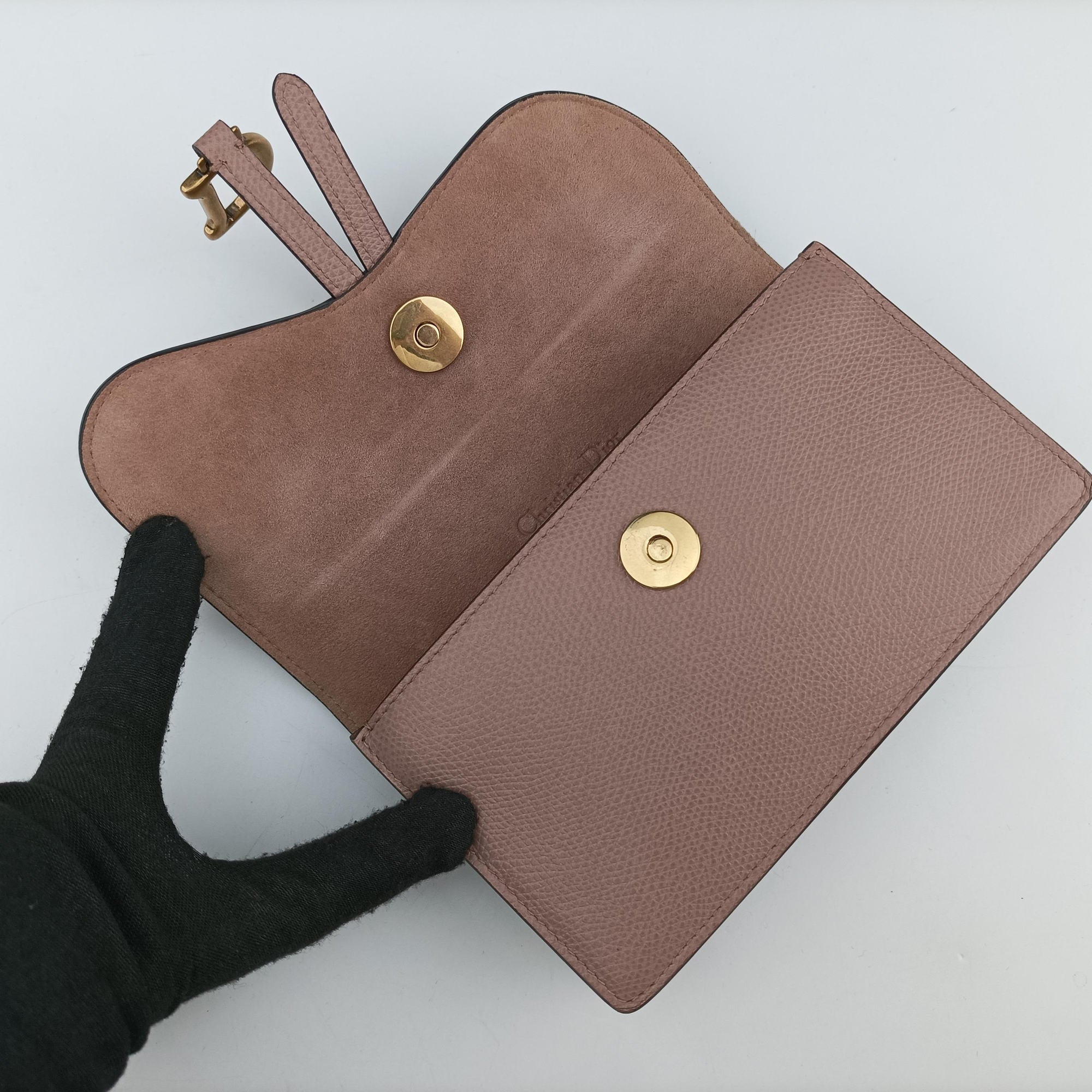Pre-owned Christian Dior Saddle Pink Leather  shoulderbag | stylenewstar