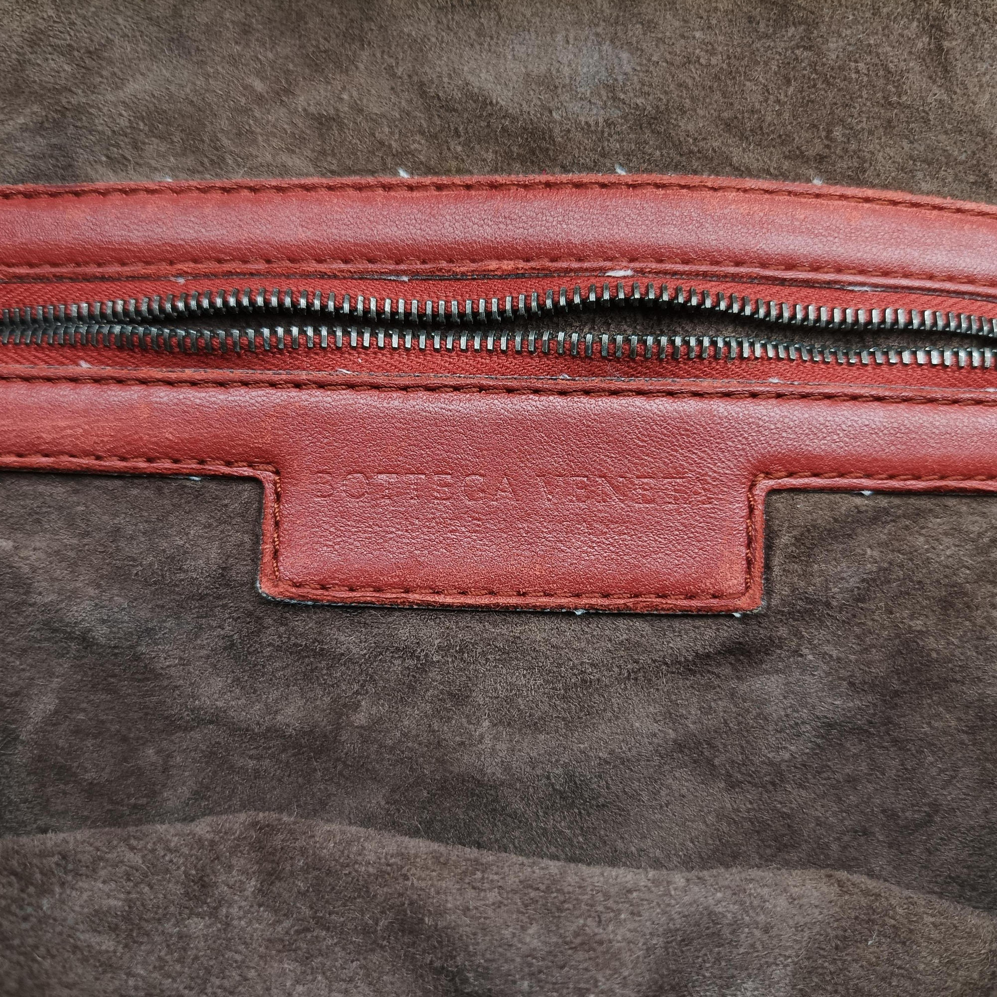 Vintage Bottega Veneta NODINI Intrecciato Red lambskin  shoulderbag | stylenewstar