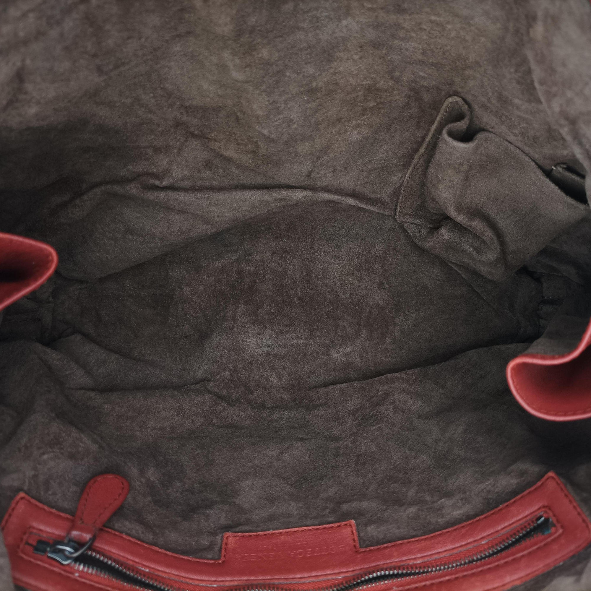 Vintage Bottega Veneta NODINI Intrecciato Red lambskin  shoulderbag | stylenewstar