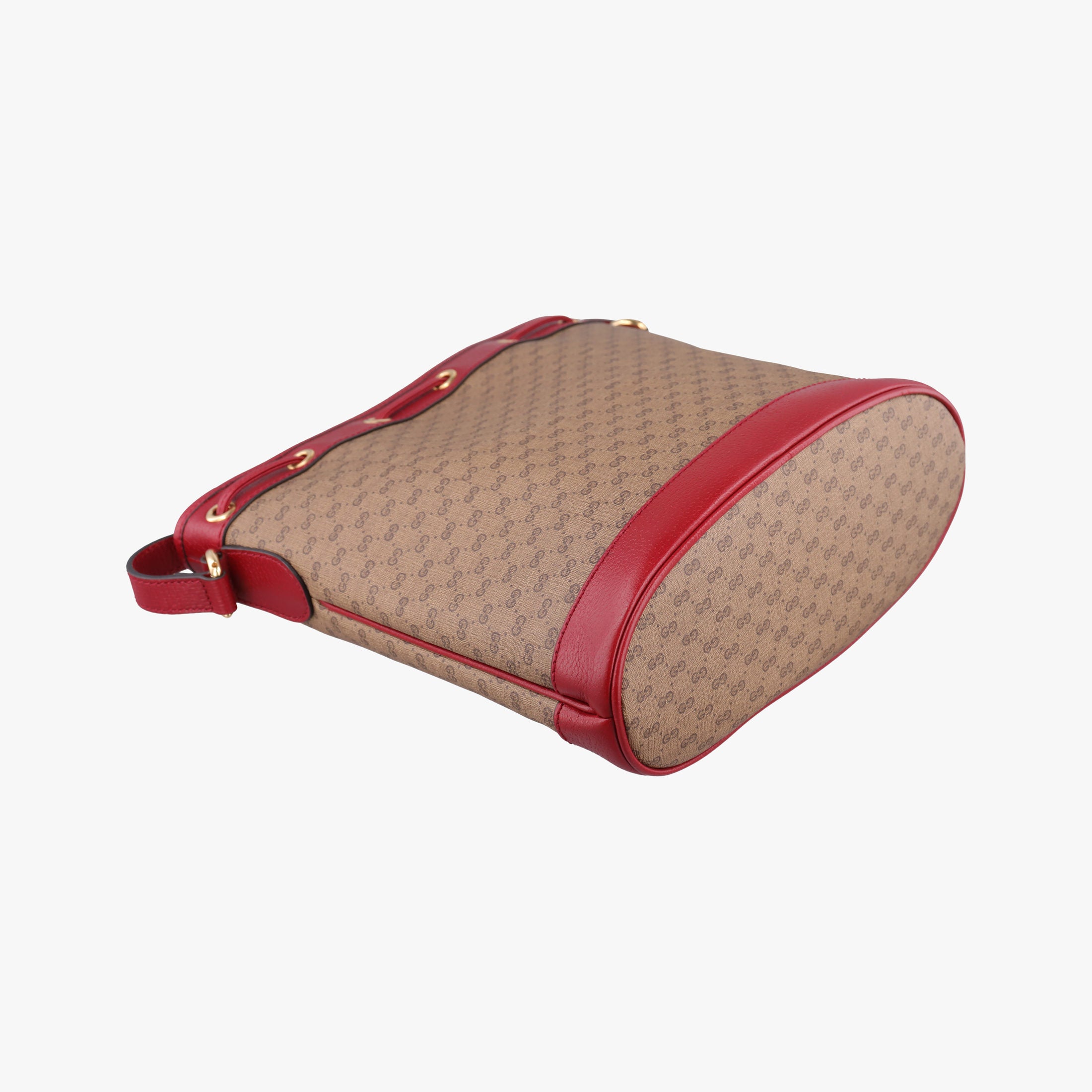 Pre-owned Gucci Doraemon collaboration Brown x red PVC coated canvas×Leather 655597 shoulderbag | stylenewstar