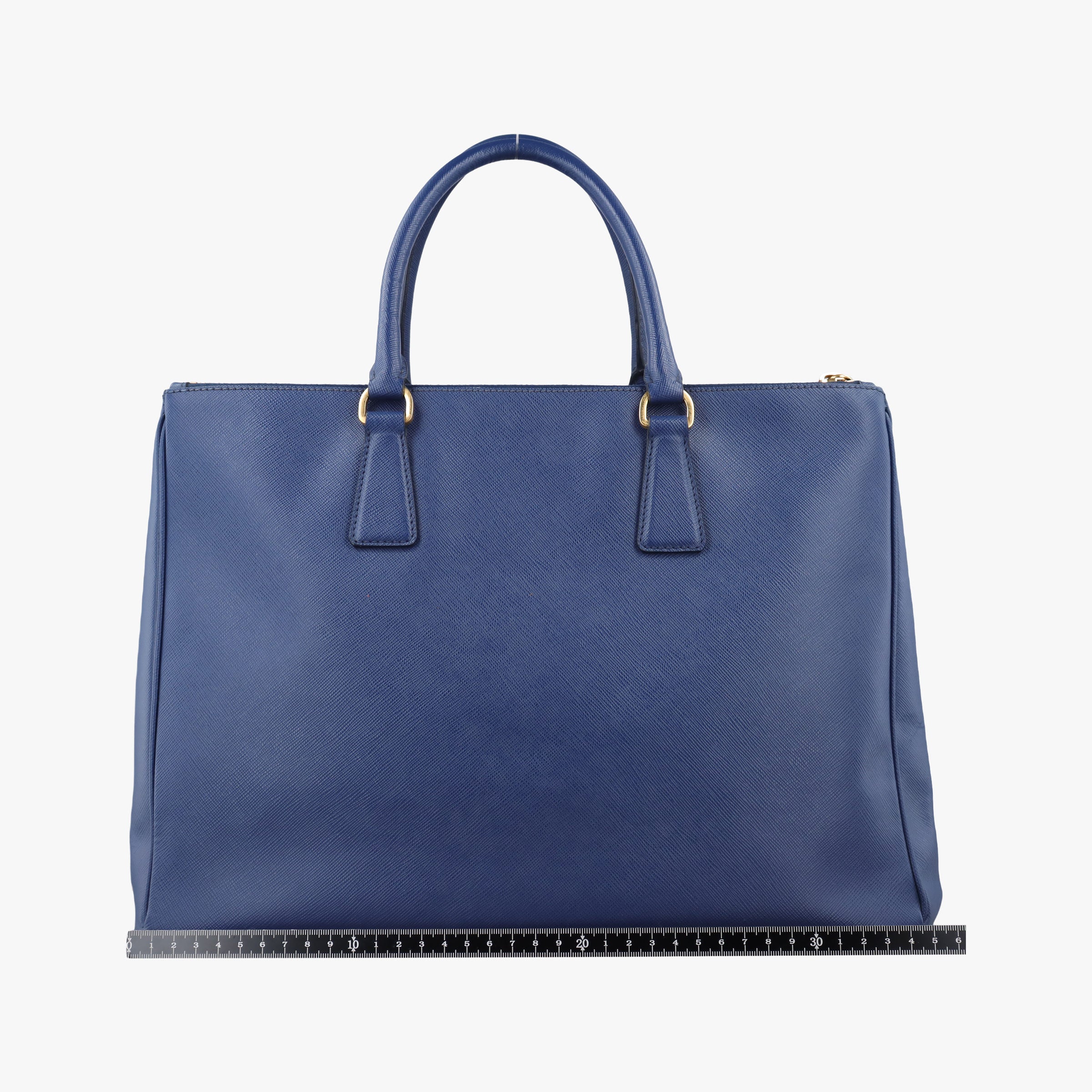 Pre-owned Prada Galleria Blue SAFFIANO Leather BN2274 handbag | stylenewstar