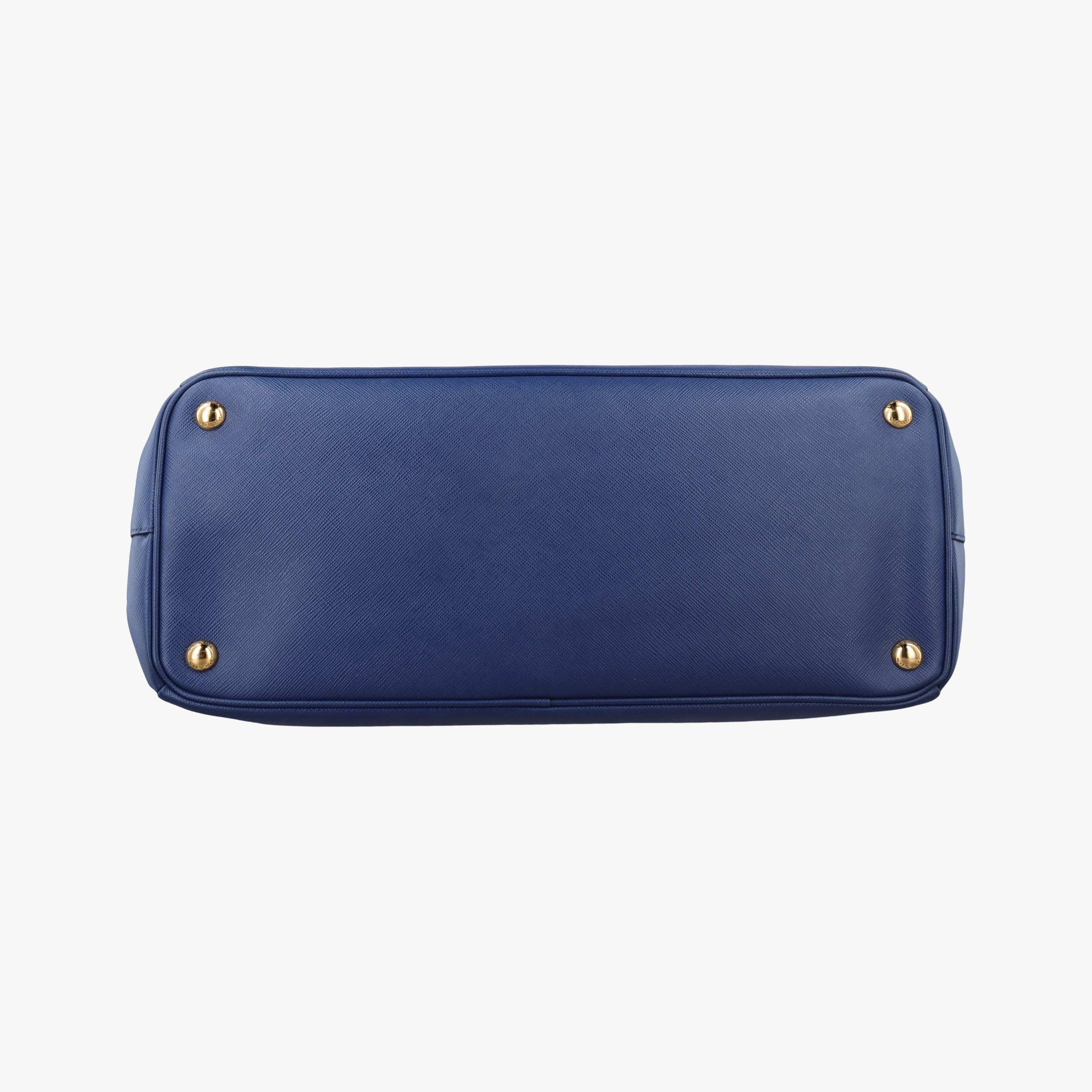 Pre-owned Prada Galleria Blue SAFFIANO Leather BN2274 handbag | stylenewstar