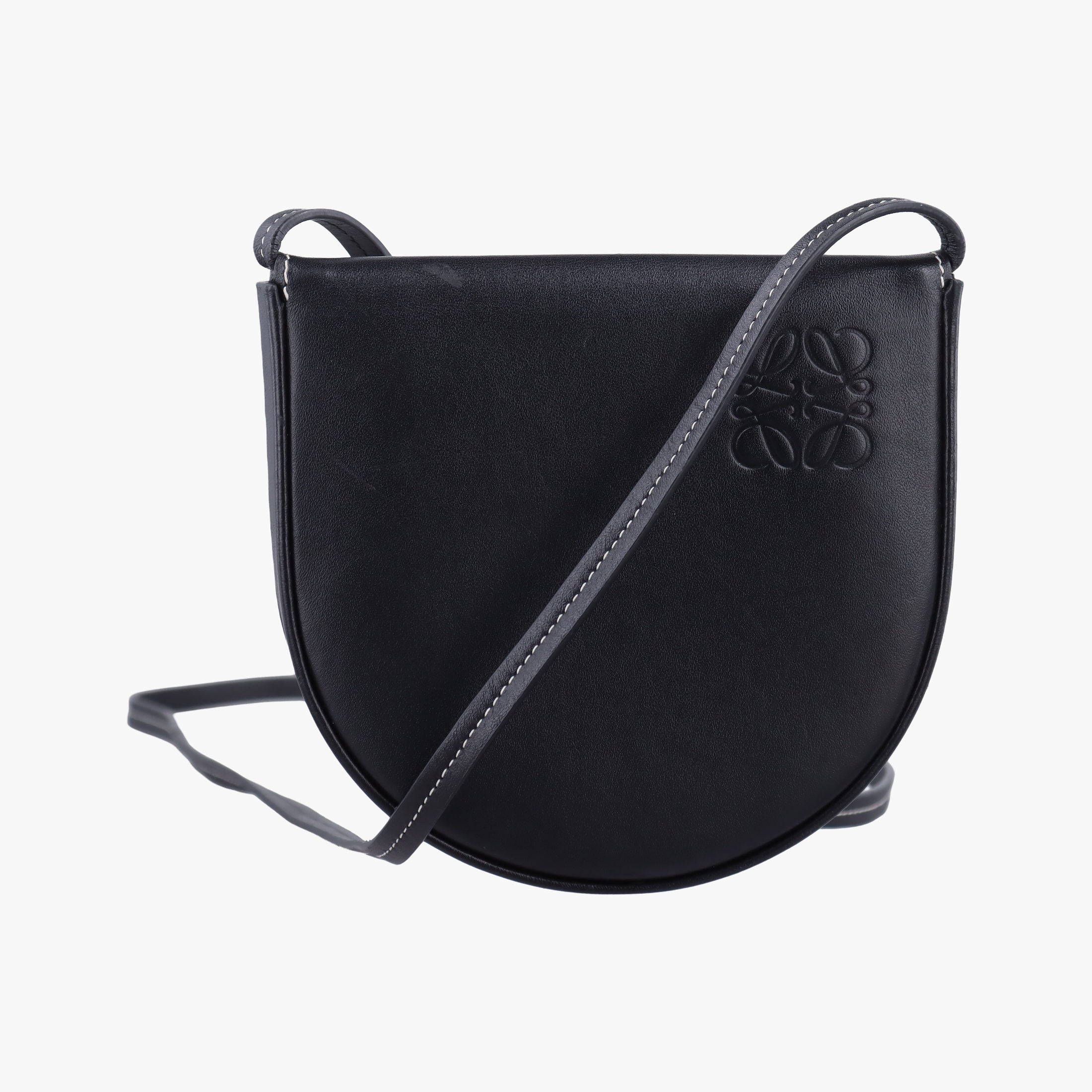 Vintage Loewe Heel Small Black Leather  shoulderbag | stylenewstar