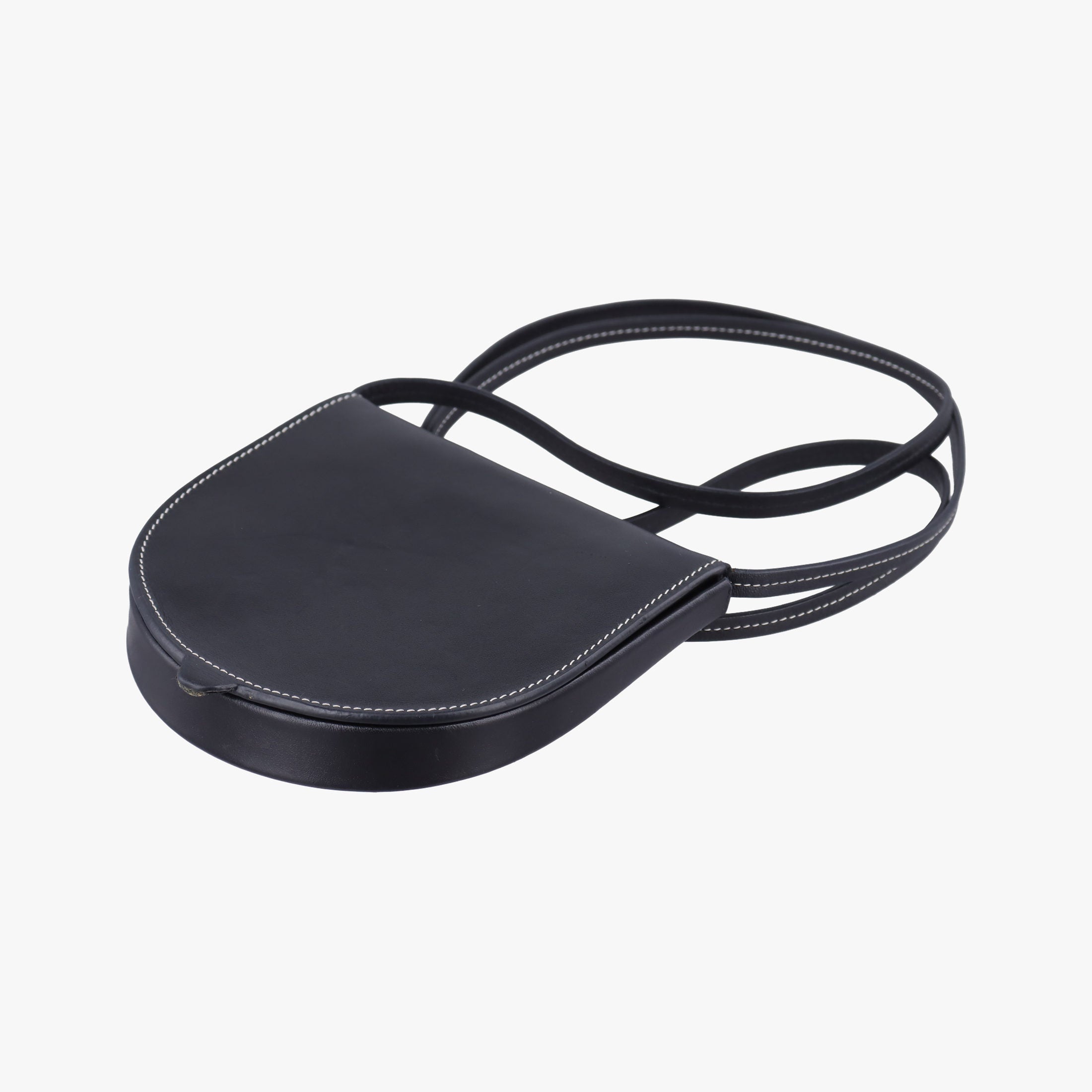 Vintage Loewe Heel Small Black Leather  shoulderbag | stylenewstar