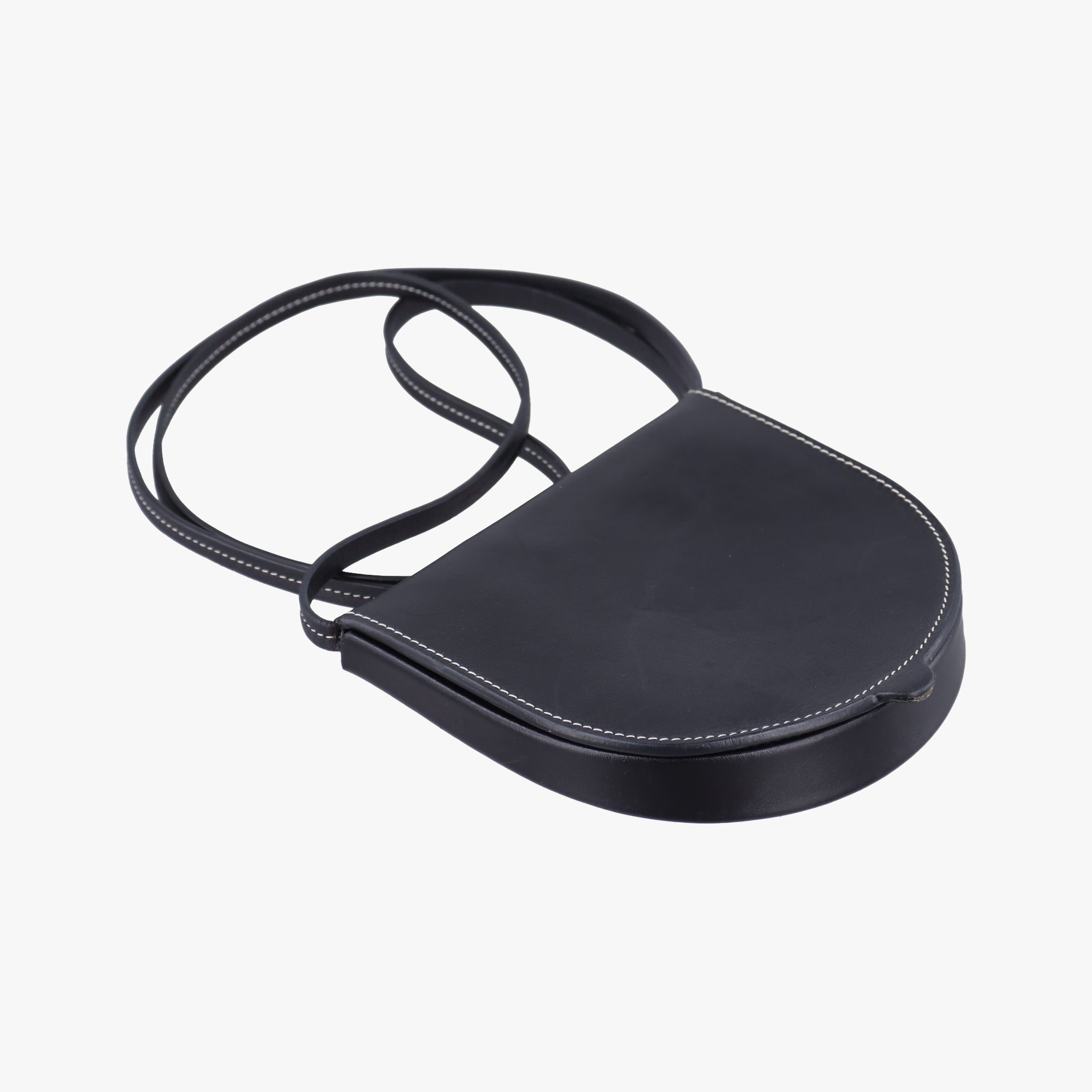 Vintage Loewe Heel Small Black Leather  shoulderbag | stylenewstar