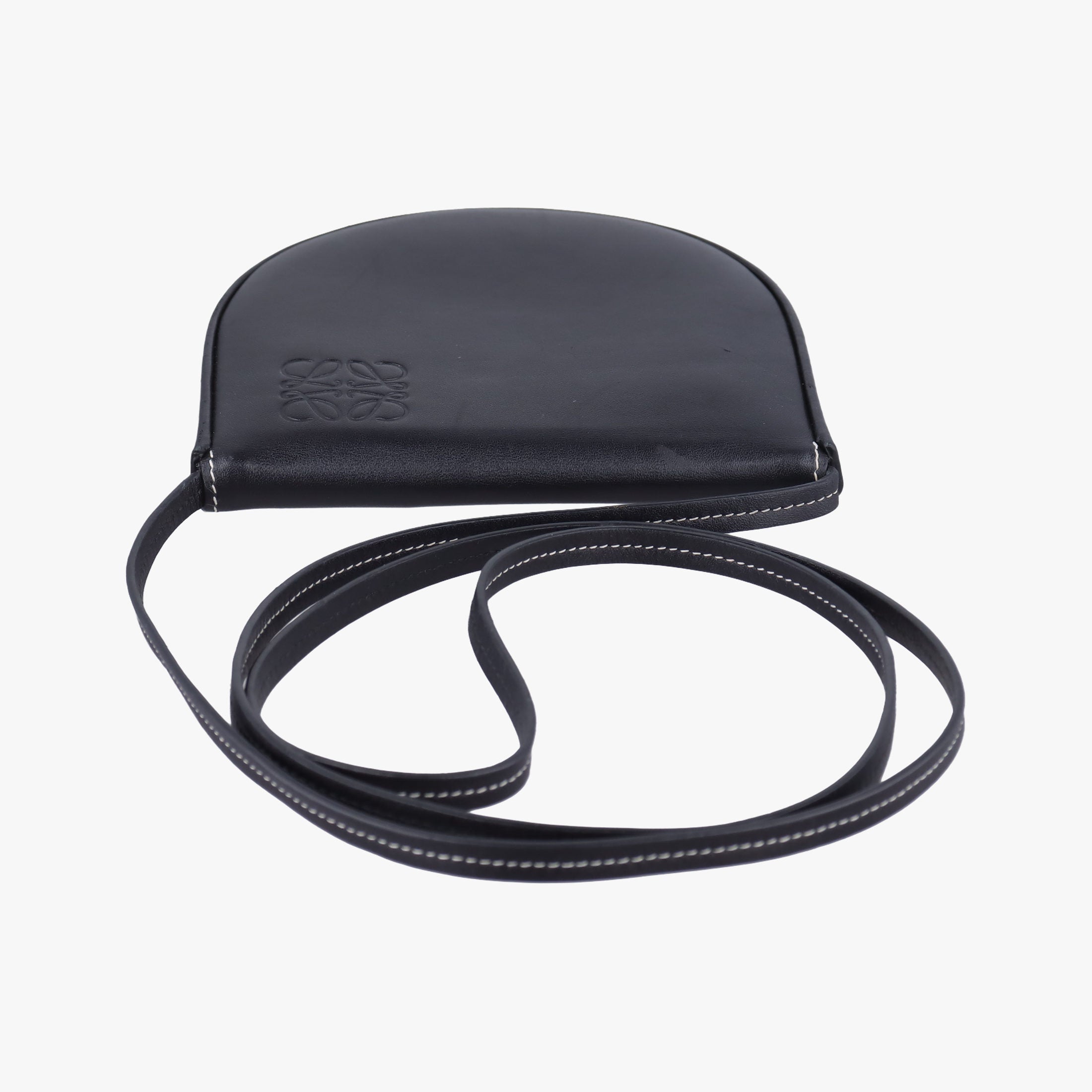Vintage Loewe Heel Small Black Leather  shoulderbag | stylenewstar