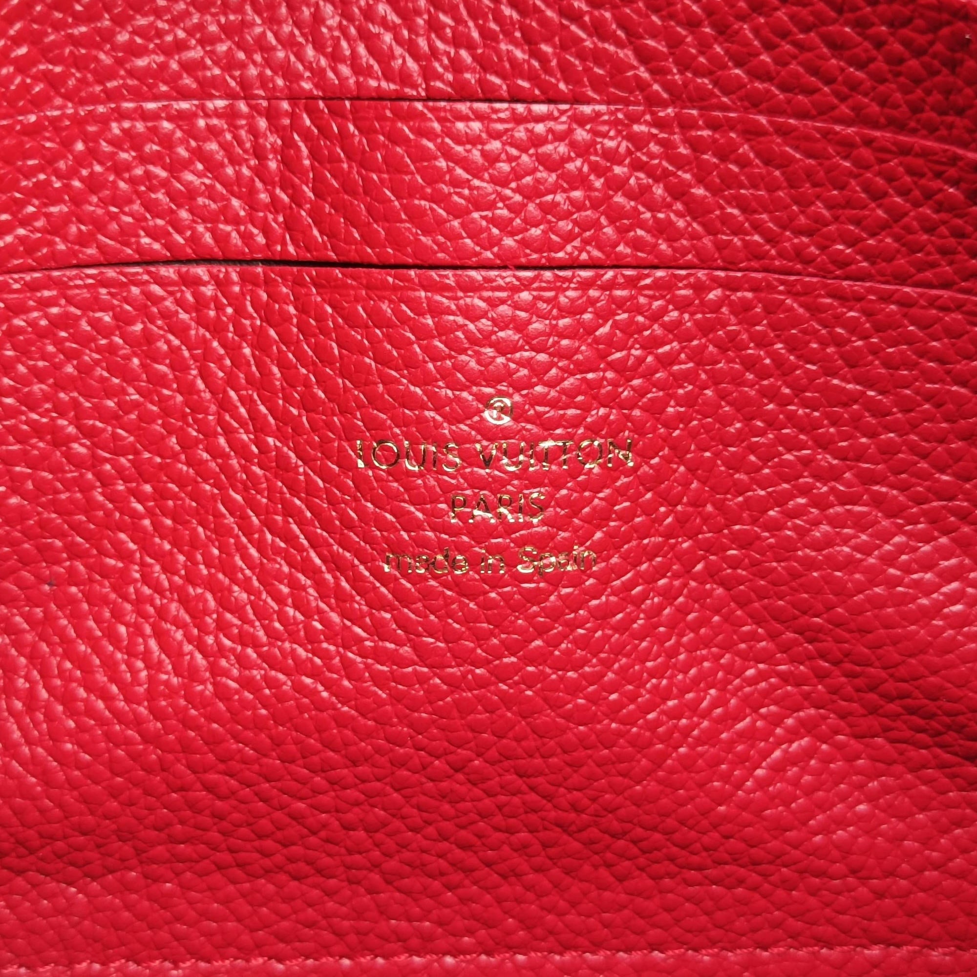 Pre-owned Louis Vuitton Pochette Double Zip Chain Marine Rouge×Navy Monogram Empreinte M63916 shoulderbag | stylenewstar
