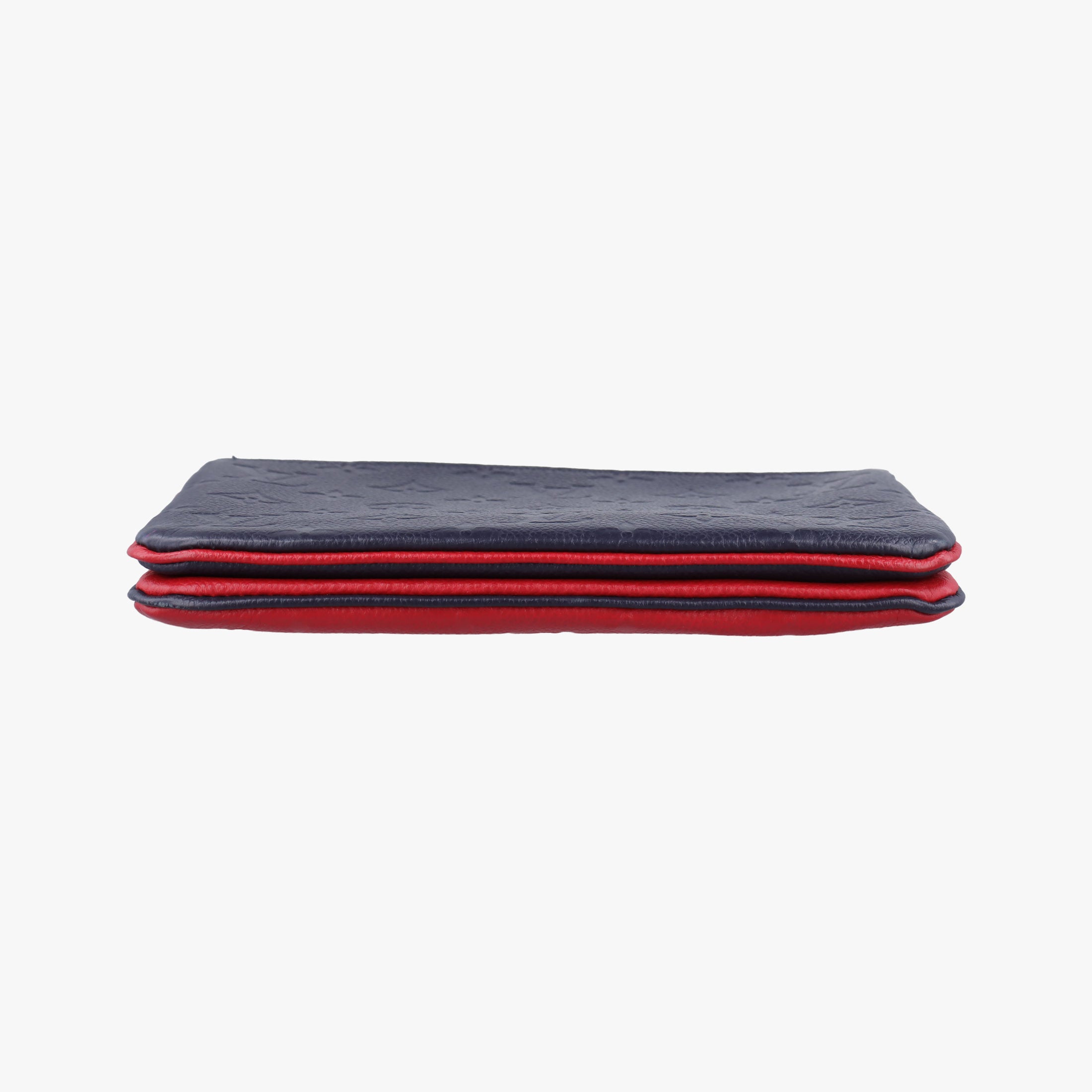 Pre-owned Louis Vuitton Pochette Double Zip Chain Marine Rouge×Navy Monogram Empreinte M63916 shoulderbag | stylenewstar