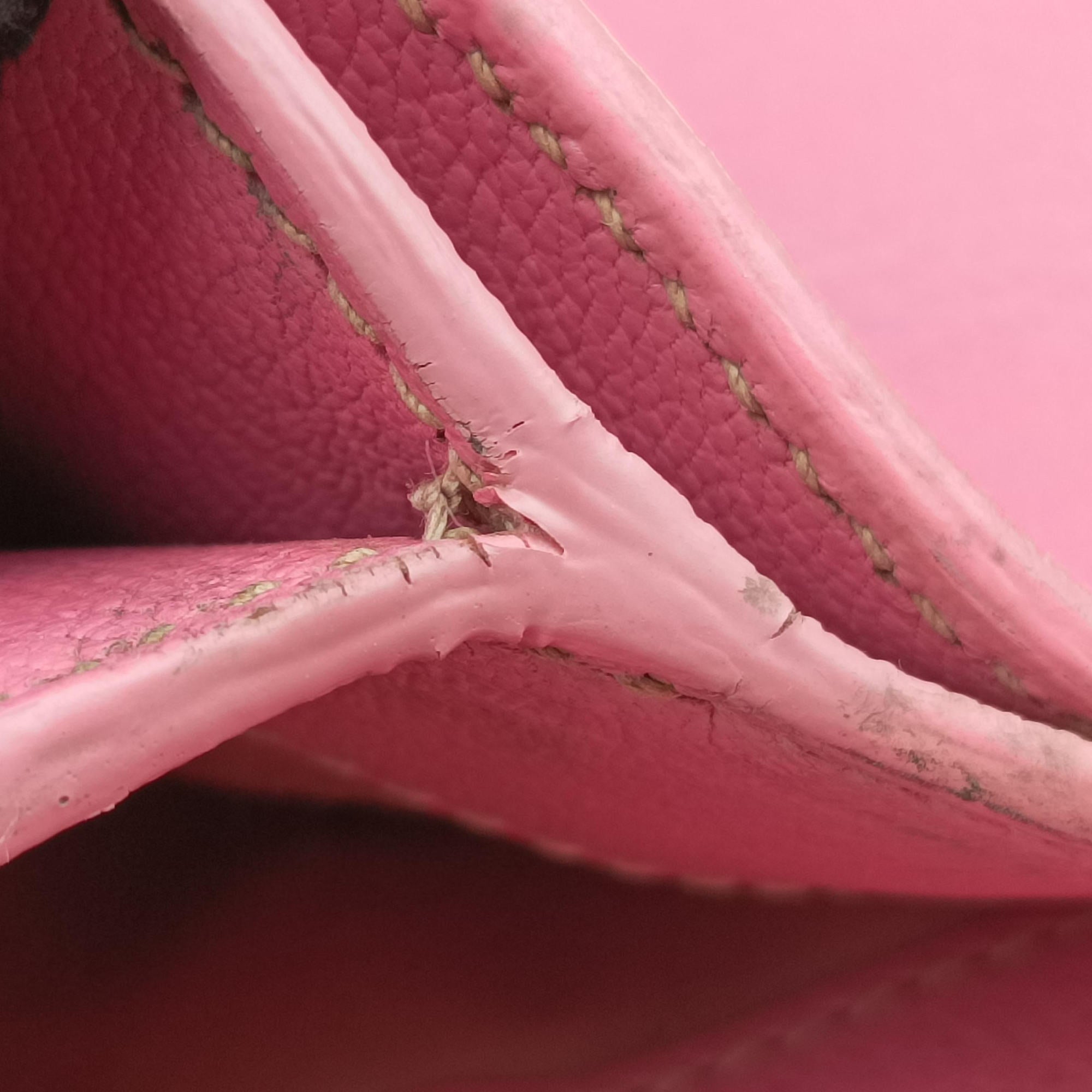 Pre-owned Miu Miu lock Fuoco Sound Top Handle Pink SAFFIANO Leather BT0963 shoulderbag | stylenewstar