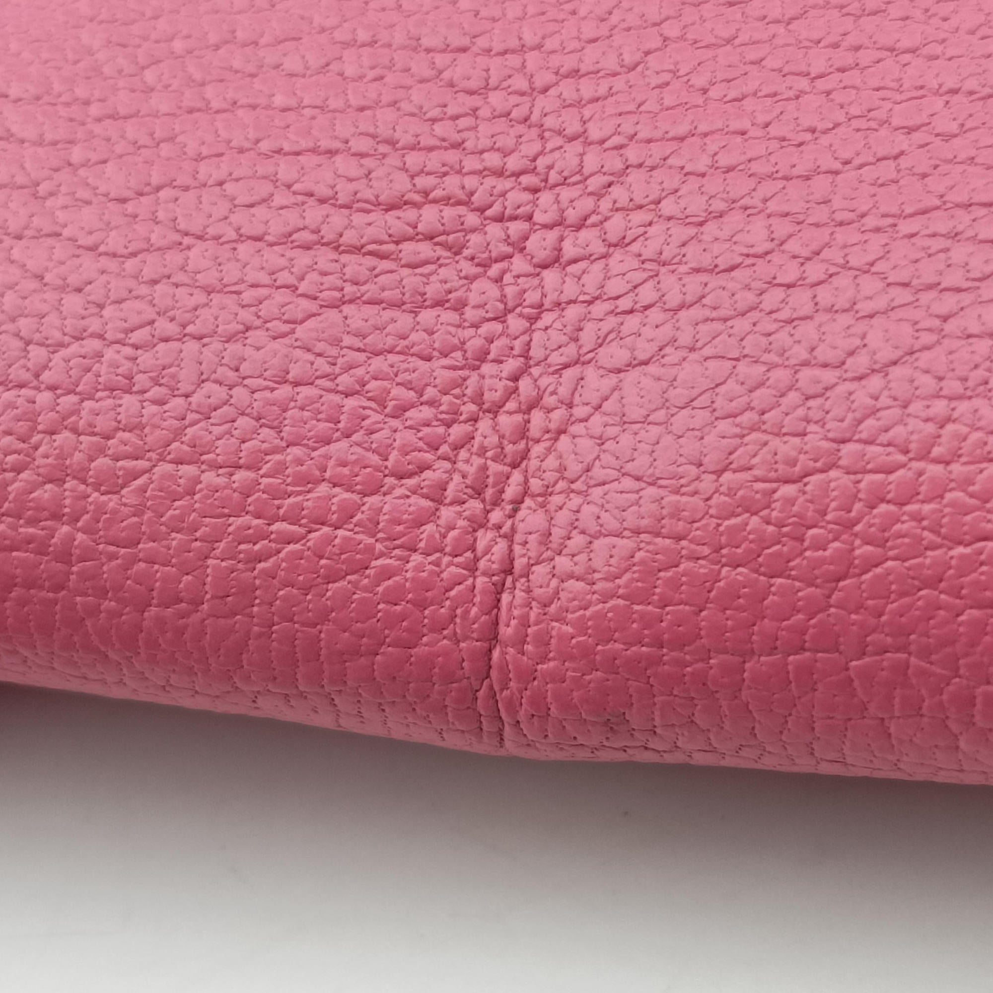 Pre-owned Miu Miu lock Fuoco Sound Top Handle Pink SAFFIANO Leather BT0963 shoulderbag | stylenewstar