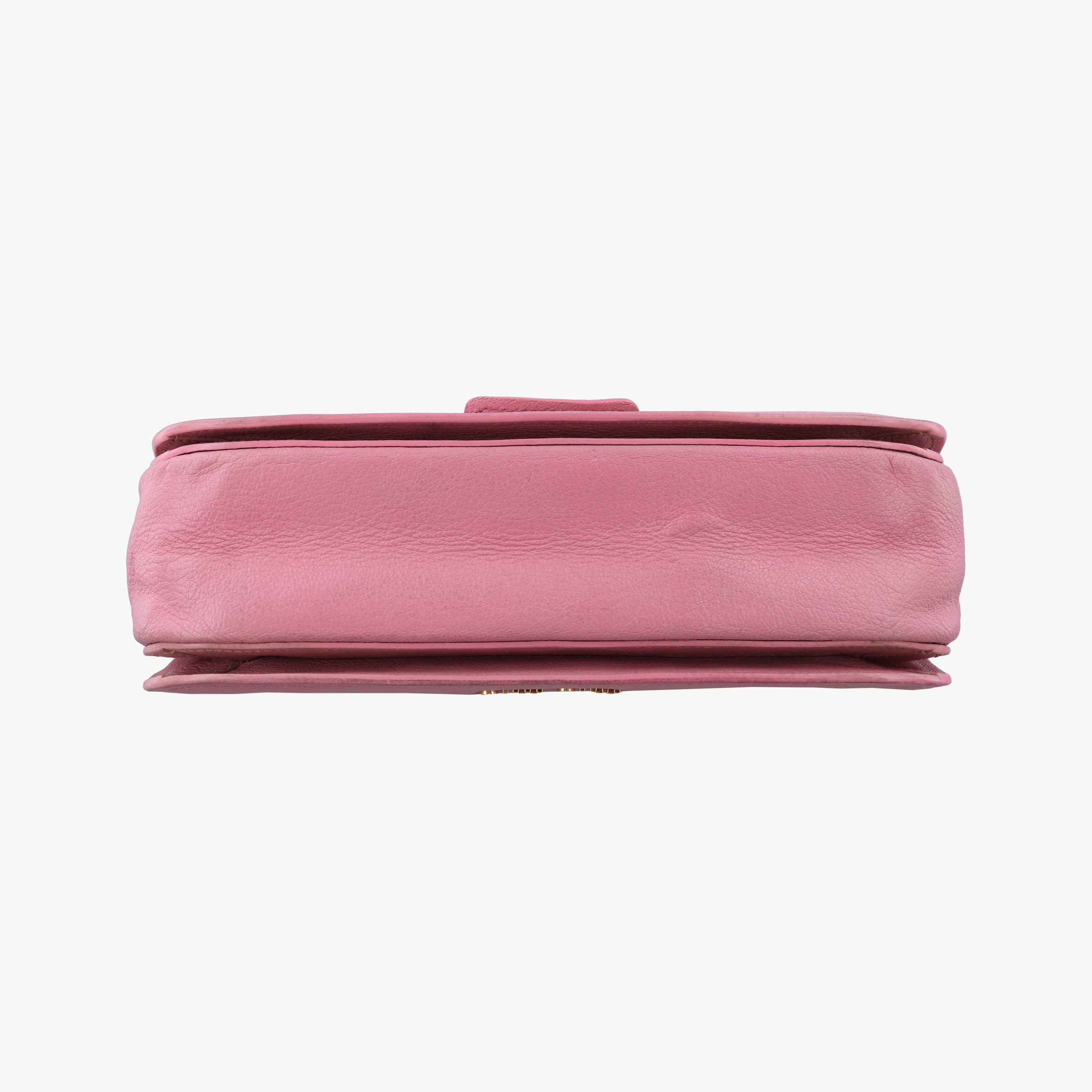 Pre-owned Miu Miu lock Fuoco Sound Top Handle Pink SAFFIANO Leather BT0963 shoulderbag | stylenewstar