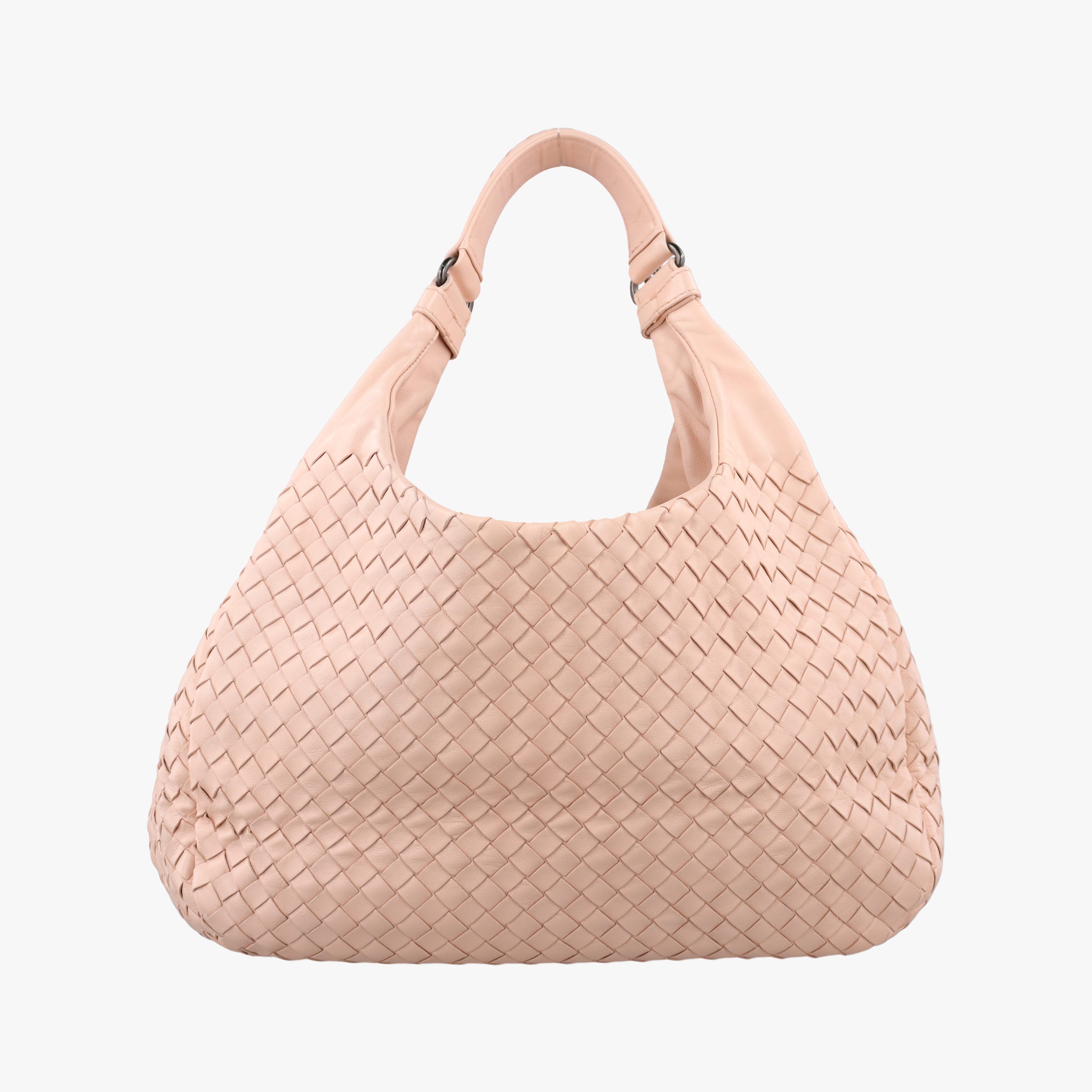 Pre-owned Bottega Veneta CAMPANA Intrecciato Pink lambskin  handbag | stylenewstar