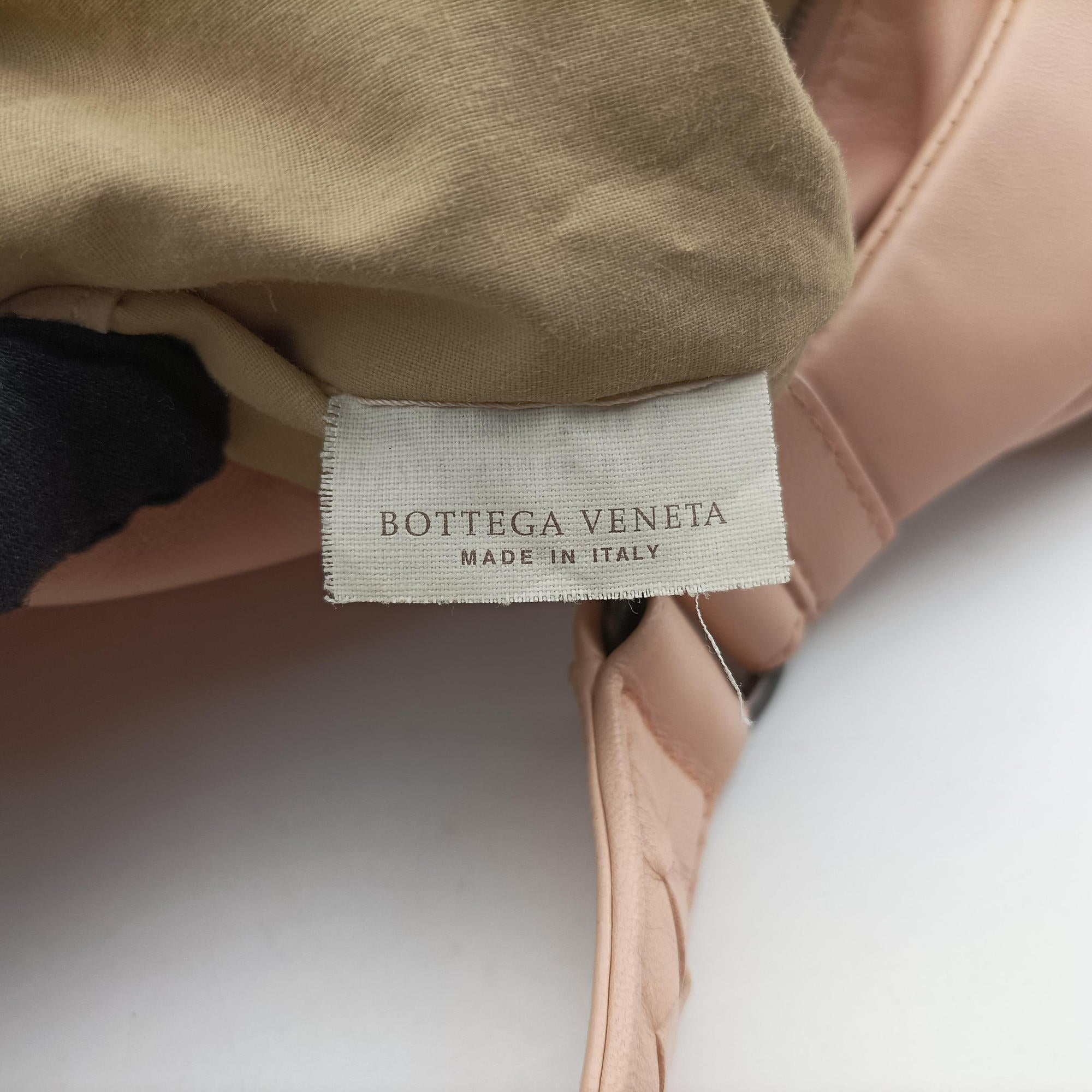 Pre-owned Bottega Veneta CAMPANA Intrecciato Pink lambskin  handbag | stylenewstar
