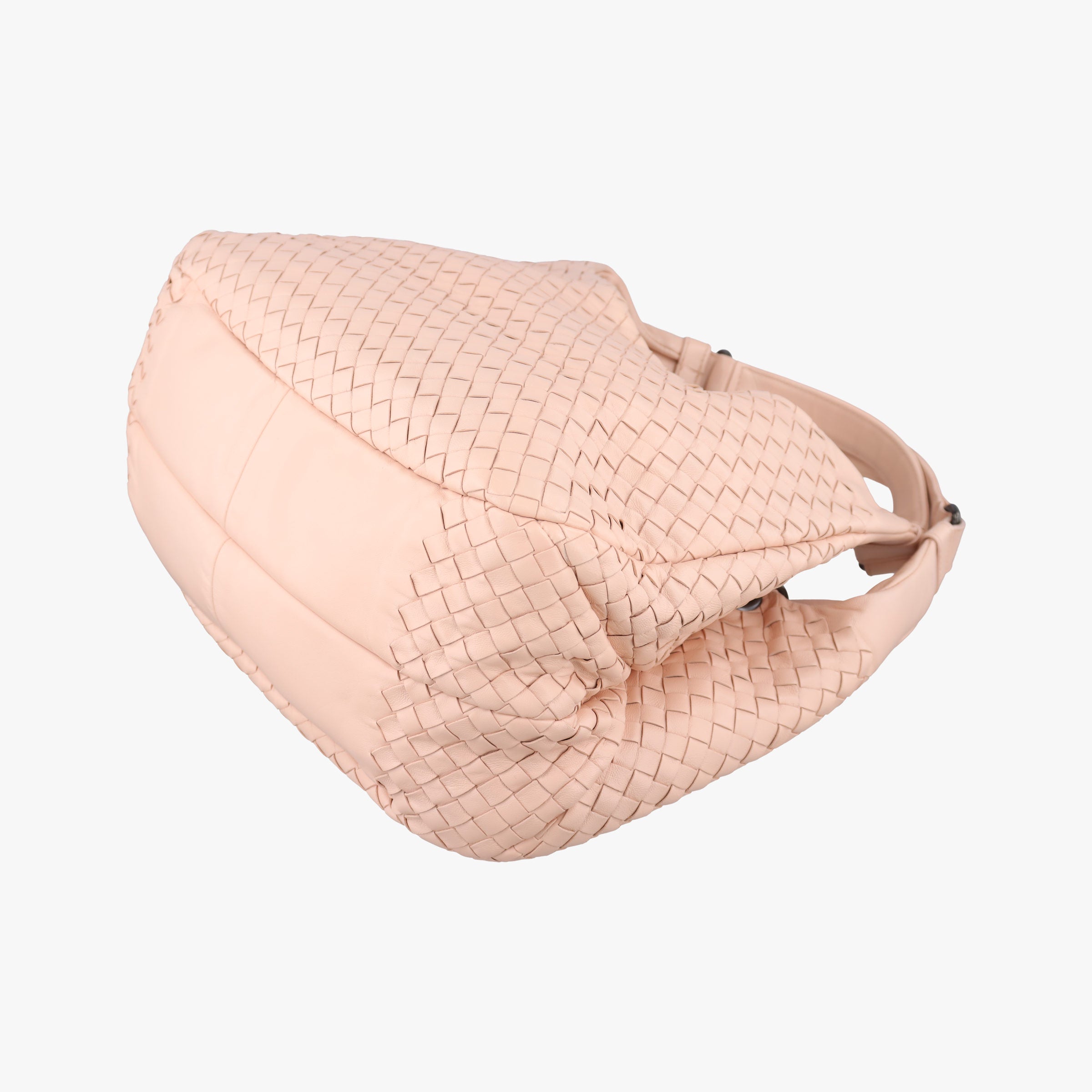 Pre-owned Bottega Veneta CAMPANA Intrecciato Pink lambskin  handbag | stylenewstar