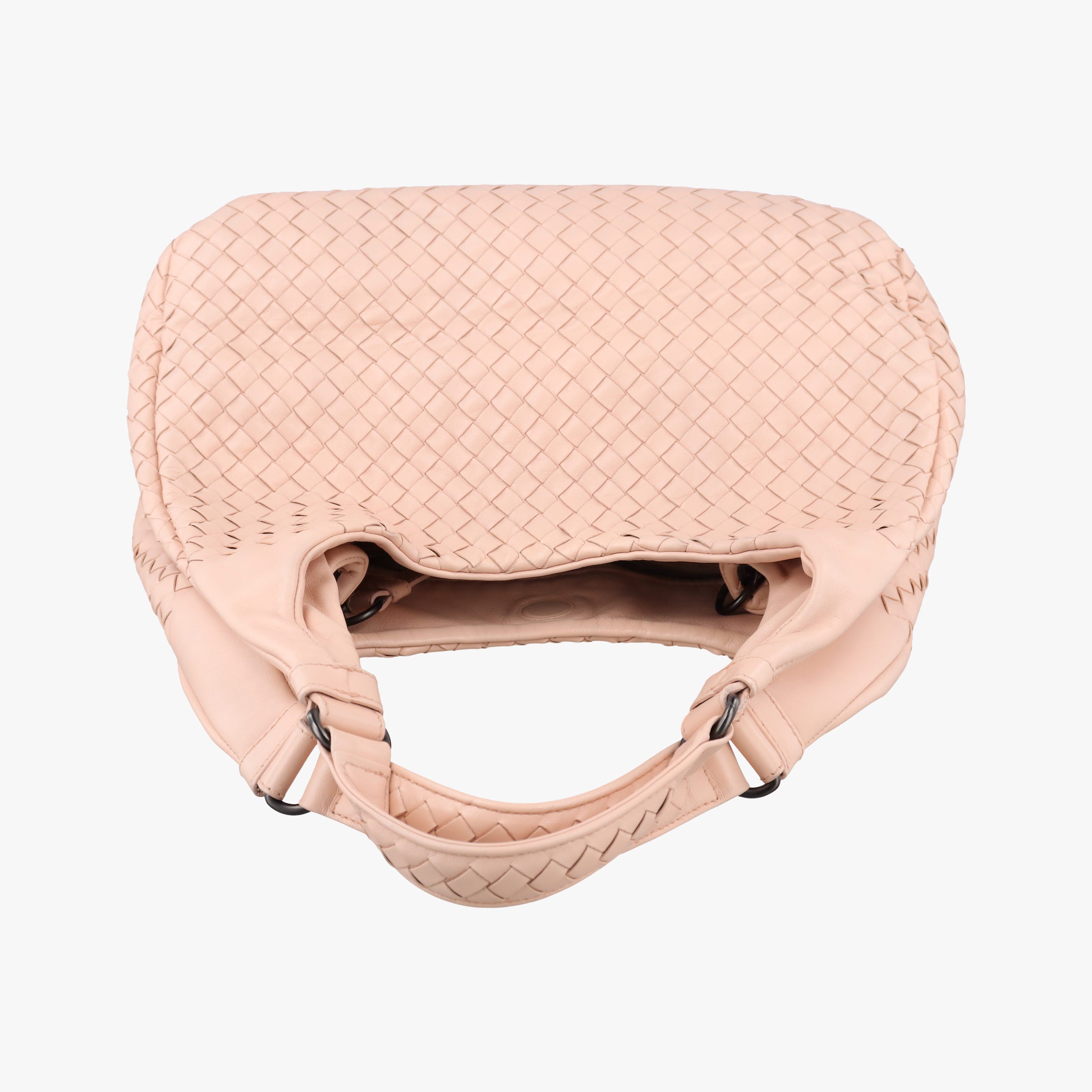 Pre-owned Bottega Veneta CAMPANA Intrecciato Pink lambskin  handbag | stylenewstar
