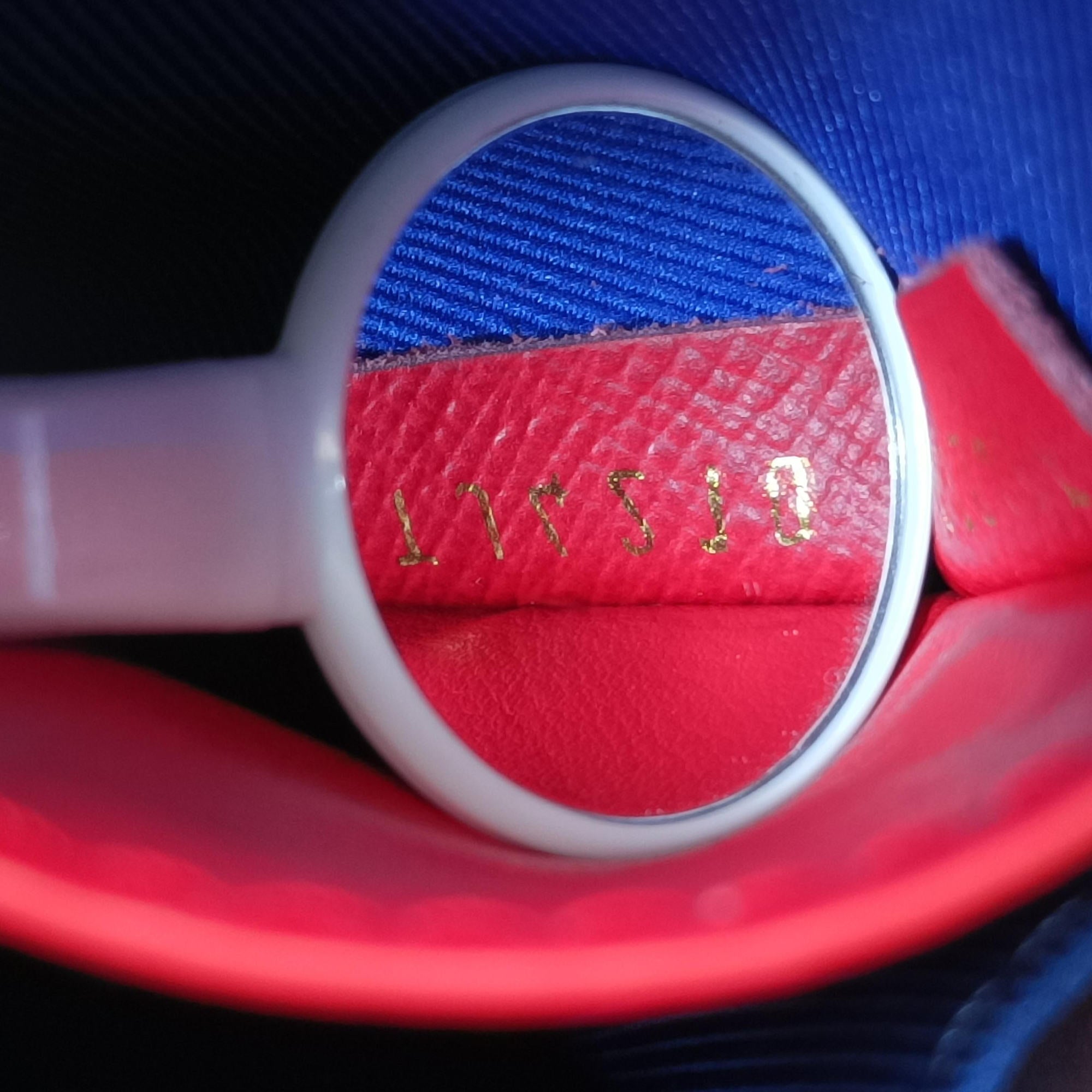 Pre-owned Louis Vuitton LV x NBA SOFT TRANK PHONE BOX Antarctica×Red×White Monogram Canvas×calf leather M80101 shoulderbag | stylenewstar