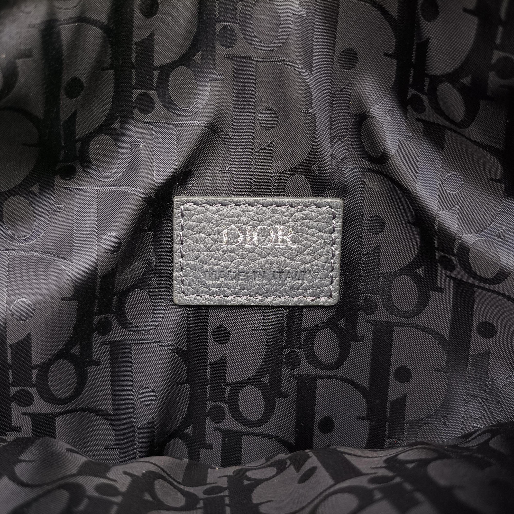 Pre-owned Christian Dior Saddle Grey leather  bum bag/waist bag | stylenewstar