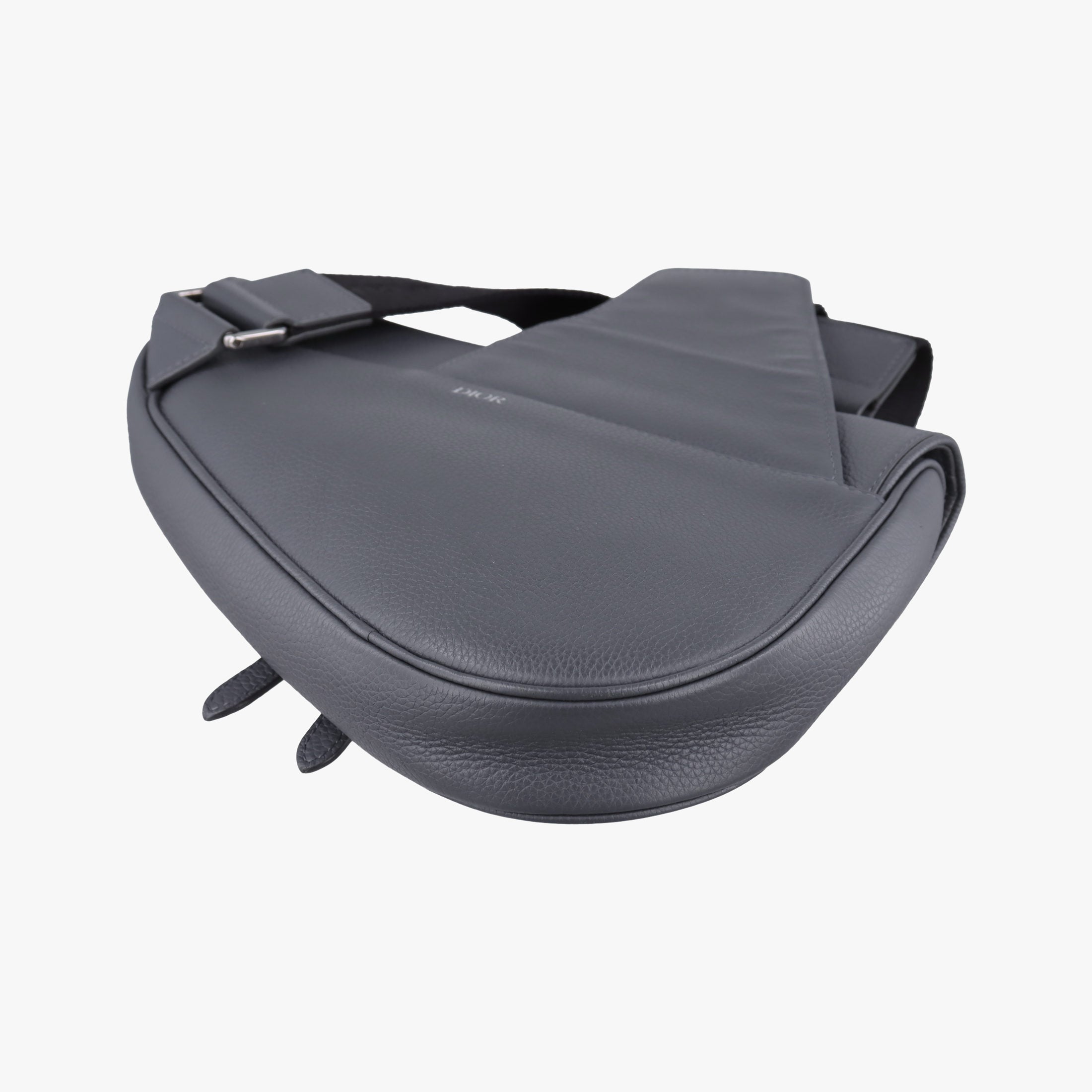 Pre-owned Christian Dior Saddle Grey leather  bum bag/waist bag | stylenewstar