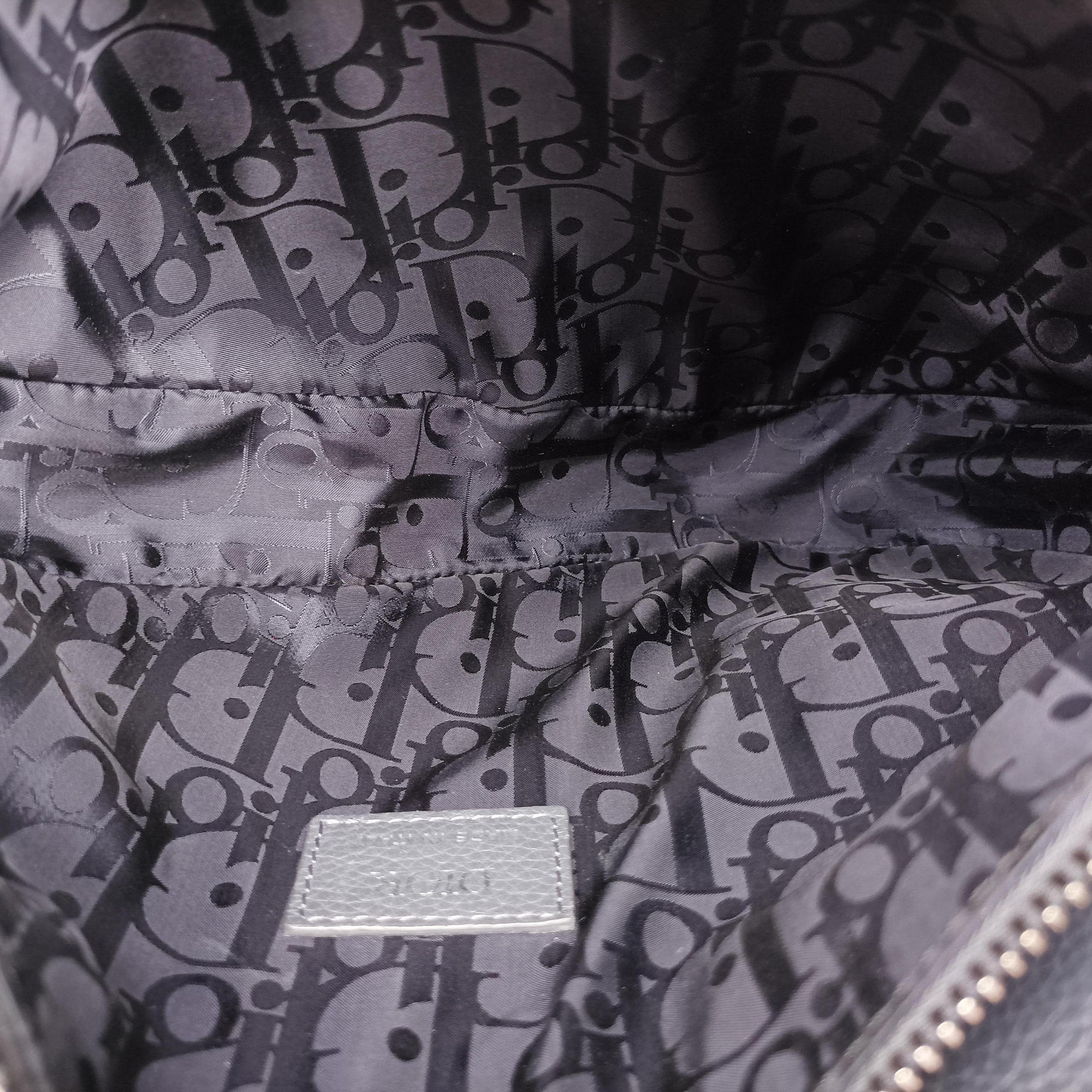 Pre-owned Christian Dior Saddle Grey leather  bum bag/waist bag | stylenewstar